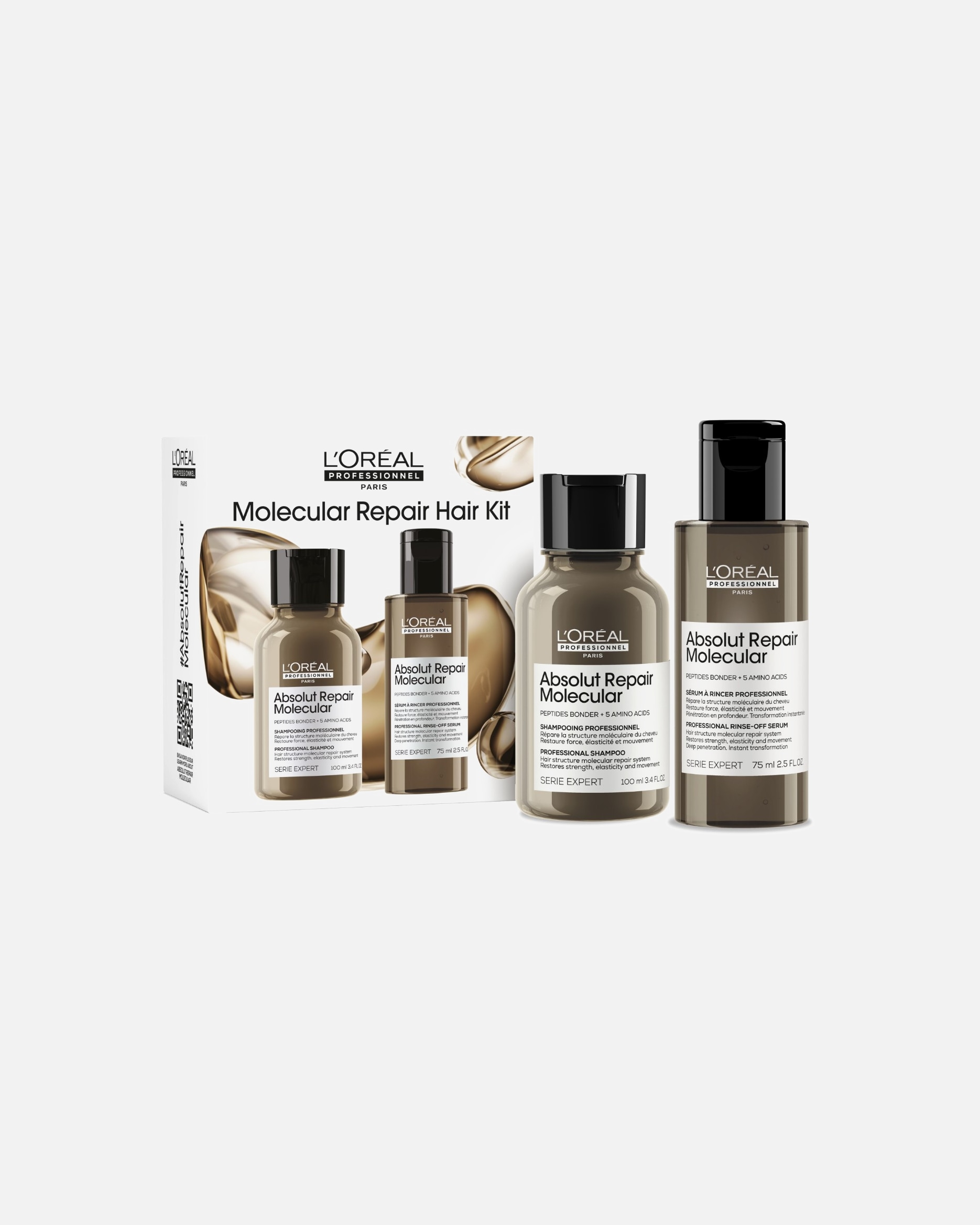 Plaukų priežiūros rinkinys UnisexL´Oréal Professionnel ParisSerie Expert Absolut Repair MolecularMOLECULAR REPAIR HAIR KIT1 vnt.