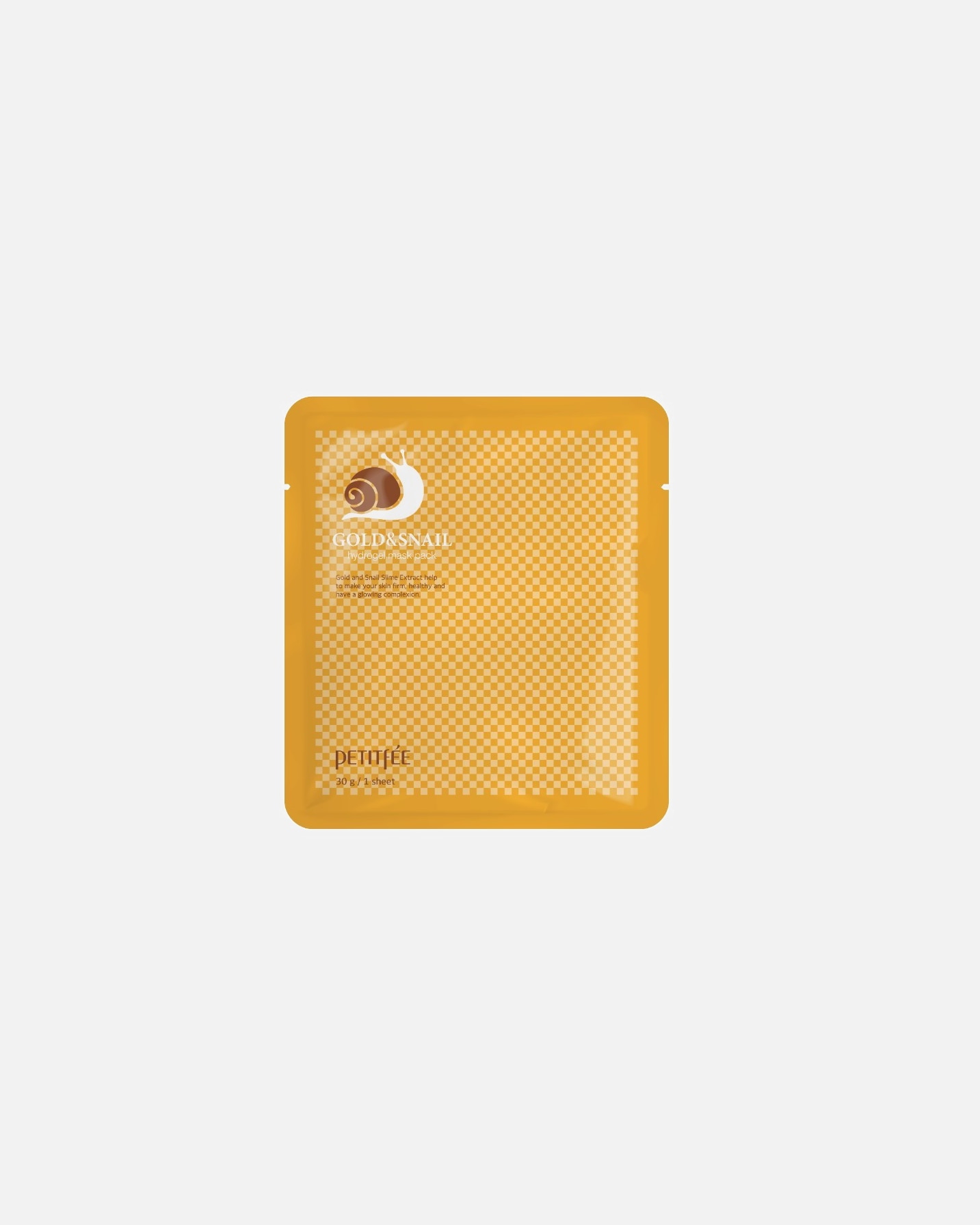 Drėkinamoji veido kaukė UnisexPetitfeeGold & Snail Hydrogel Mask1 vnt.