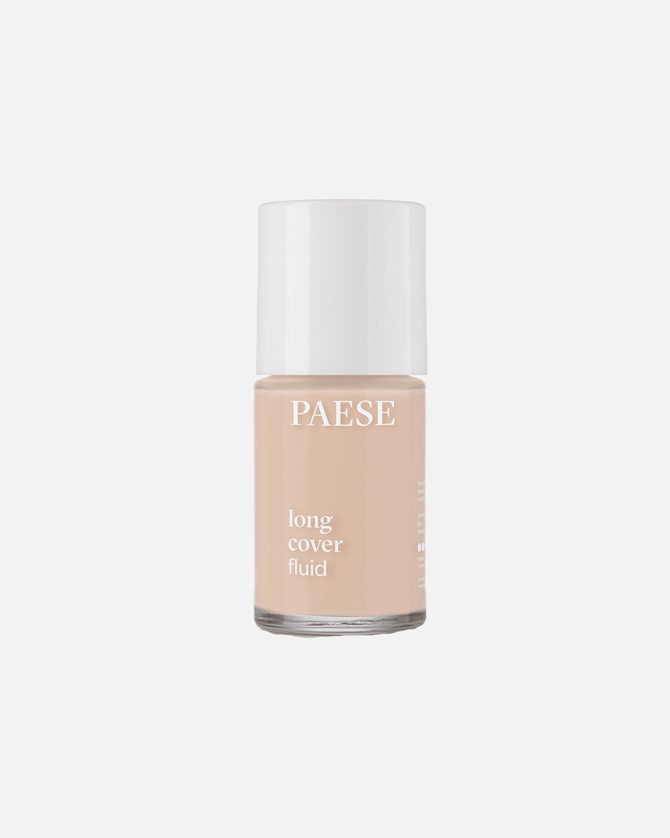 Makiažo pagrindas UnisexPaeseLiquid Foundation Long Cover FluidNr. 0 Nude