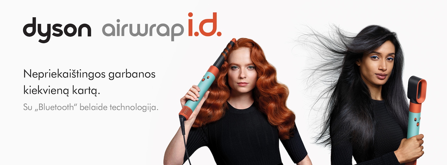 Dyson Airwrap i.d. plaukų formavimo įrenginys su Bluetooth technologija leidžia kiekvieną kartą sukurti nepriekaištingas garbanas.