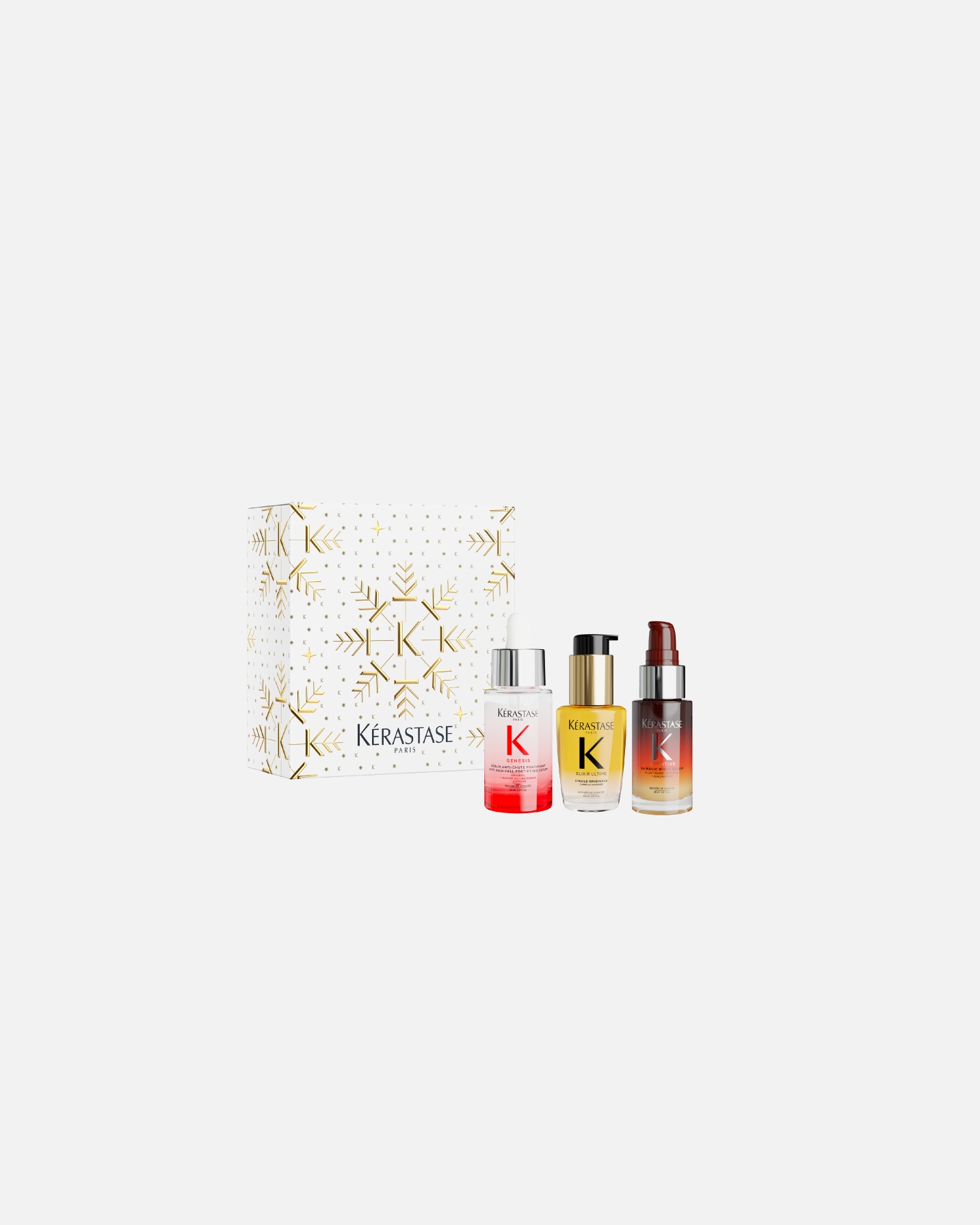 Plaukų priežiūros rinkinys UnisexKérastaseElixir UltimeHaircare Essentials Mini Trio1 vnt.