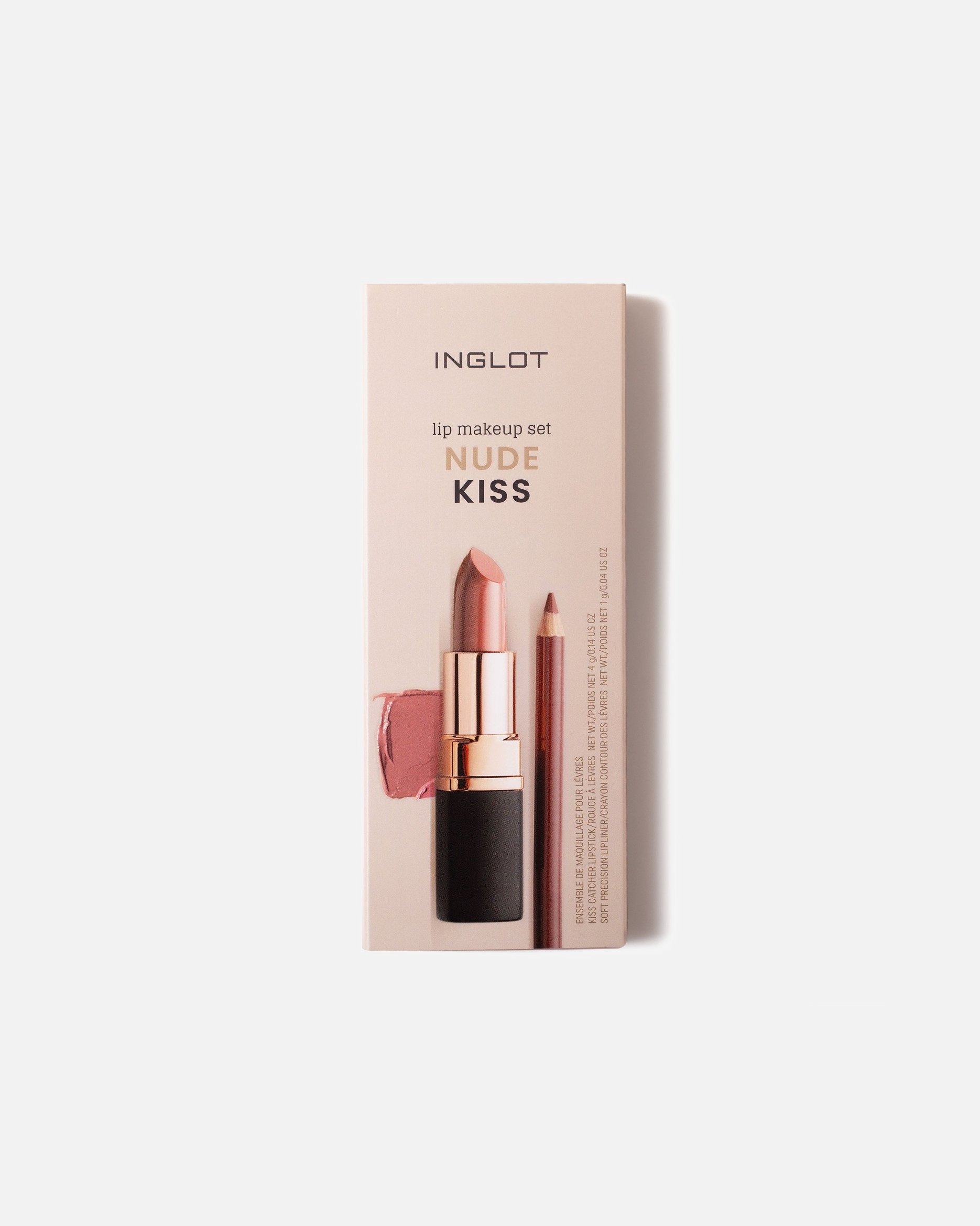 UnisexInglotLip Makeup Set Nude Kiss1 vnt