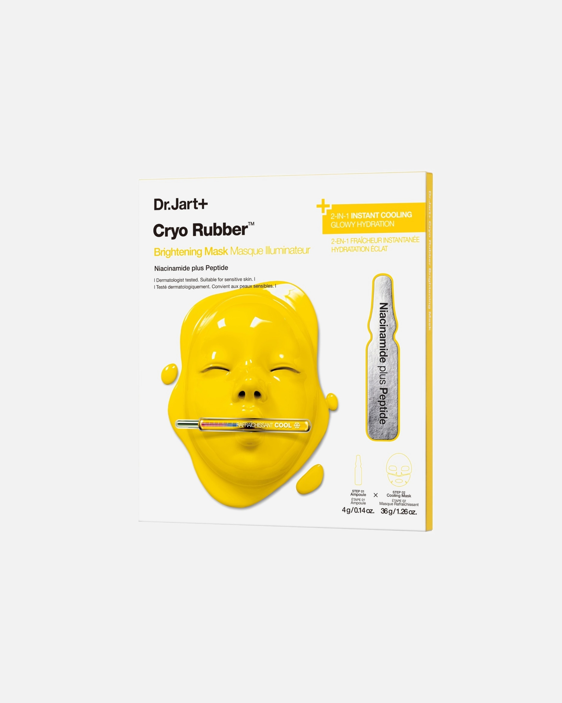 Lakštinė veido kaukė UnisexDr. Jart+Cryo RubberBrightening Mask44 g