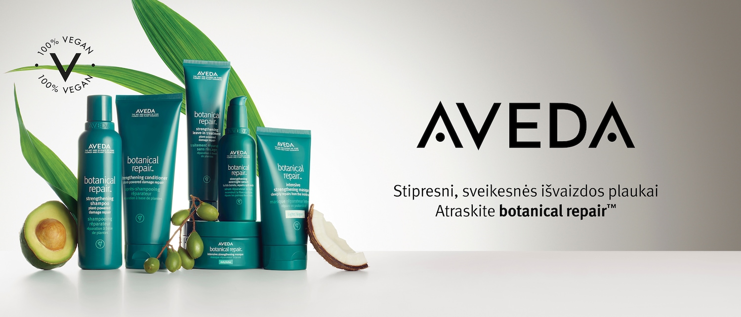 Atraskite AVEDA Botanical Repair™: stipresni ir sveikesni plaukai su veganiška formule, atkuriančia pažeidimus iš vidaus.