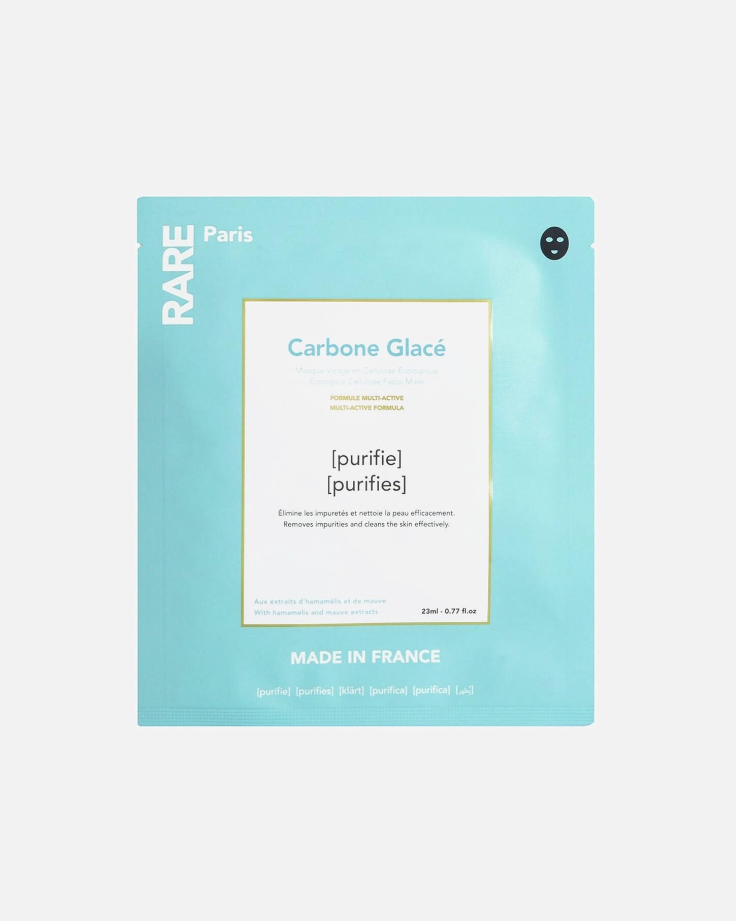 Veido odos priežiūros priemonės UnisexRare ParisCarbone Glacé Purifying Face Mask1 vnt.