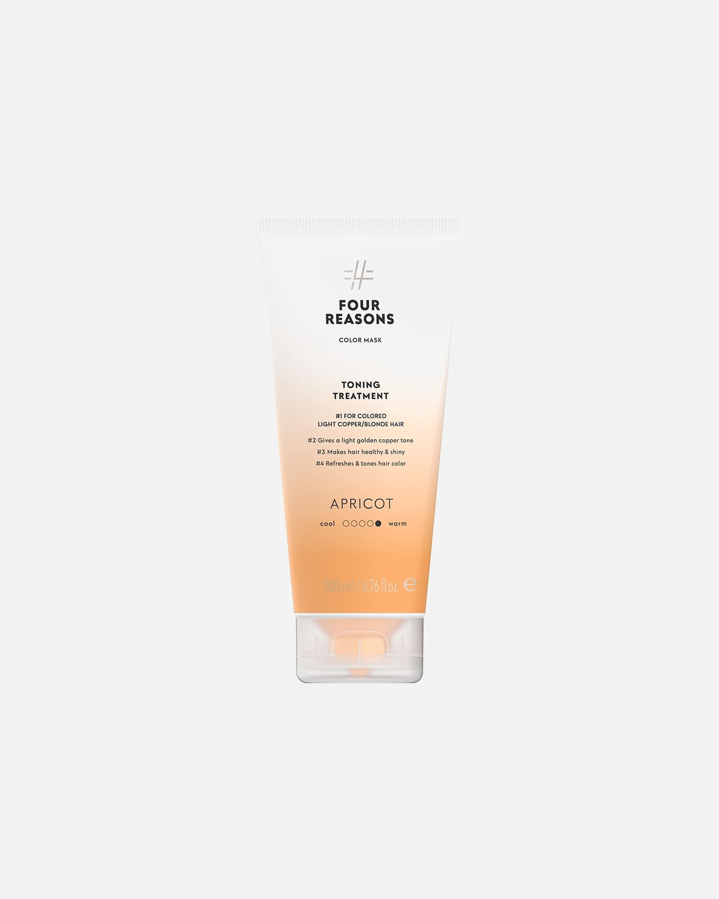 Plaukų kaukė MoterimsFour ReasonsColor MaskToning Treatment Apricot200 ml