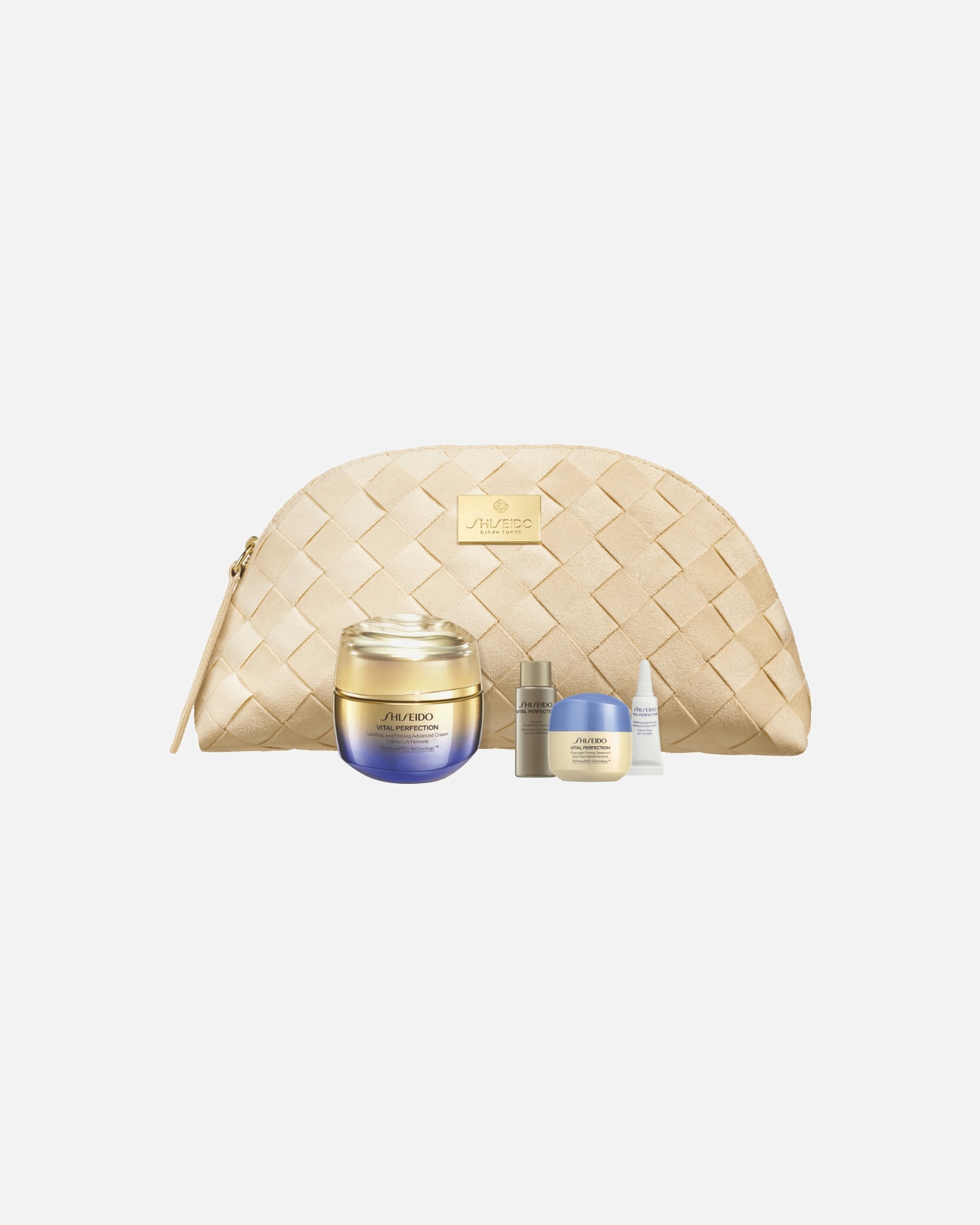 Veido priežiūros rinkinys UnisexShiseidoVITAL PERFECTIONADVANCED CREAM HOLIDAY POUCH SET1 vnt.