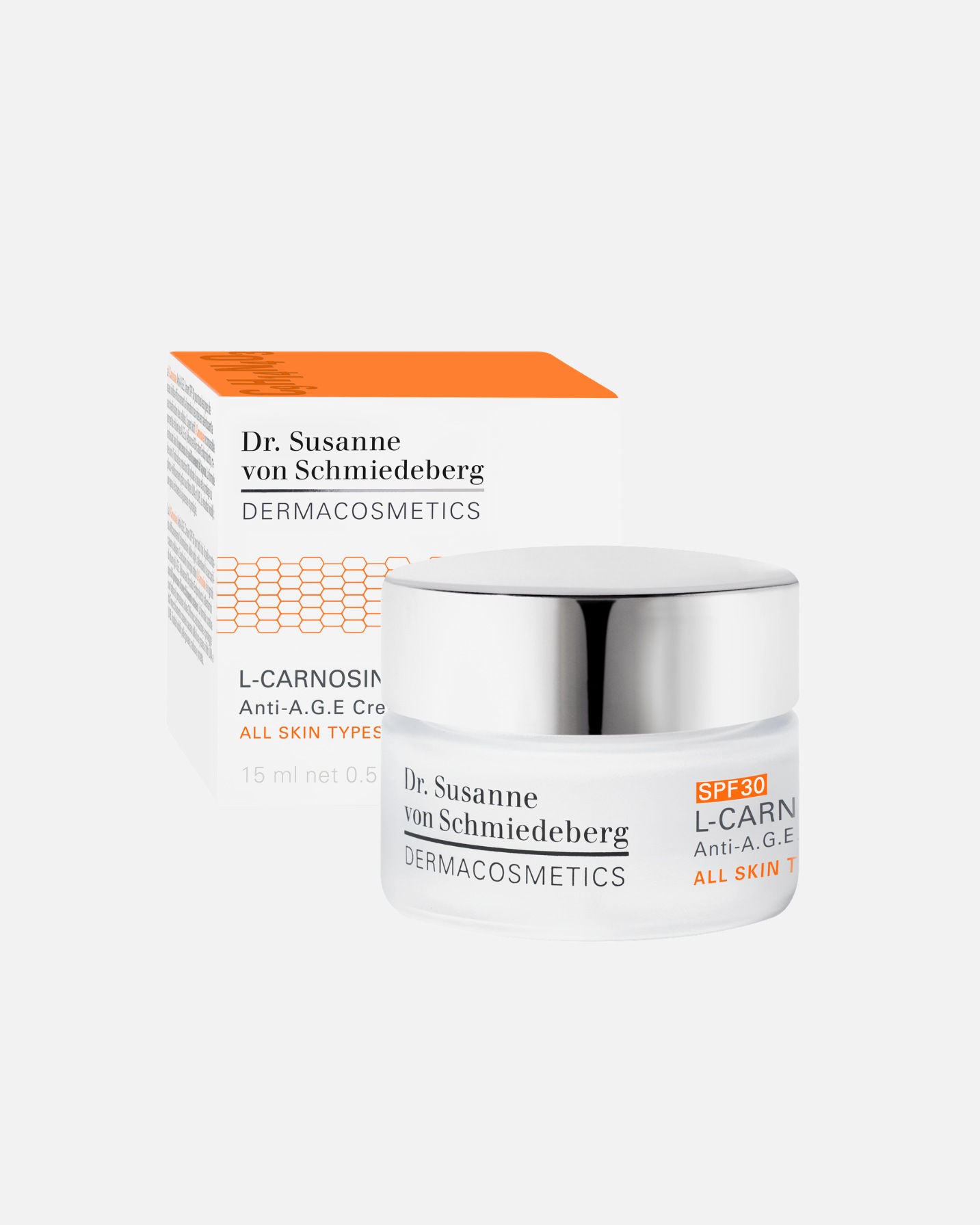 Veido kremas UnisexDr. Susanne von SchmiedebergL-CarnosineAnti-A.G.E. Cream LSF 3015 ml