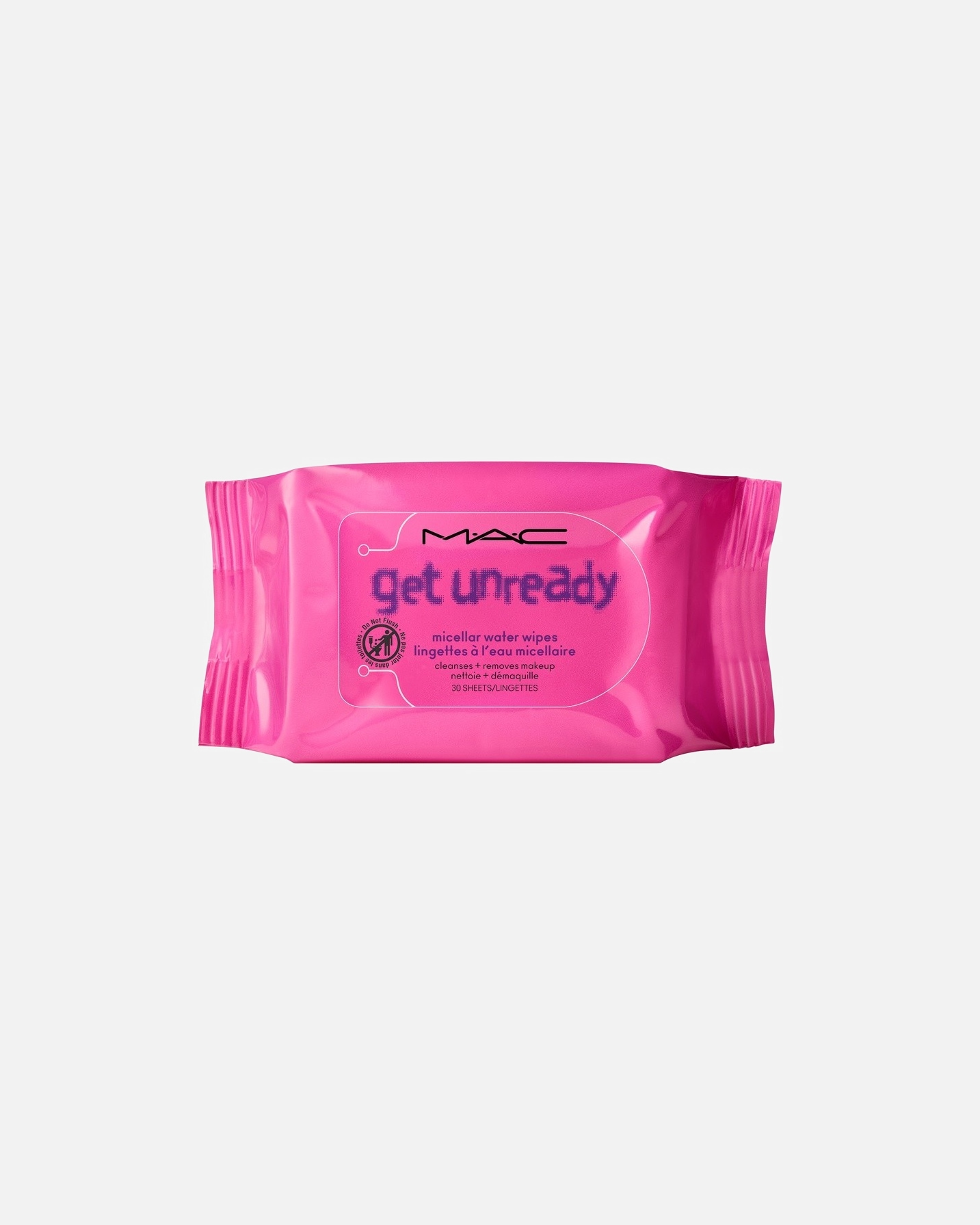 Makiažo valiklis UnisexMACGet Unready Micellar Water Wipes1 vnt.