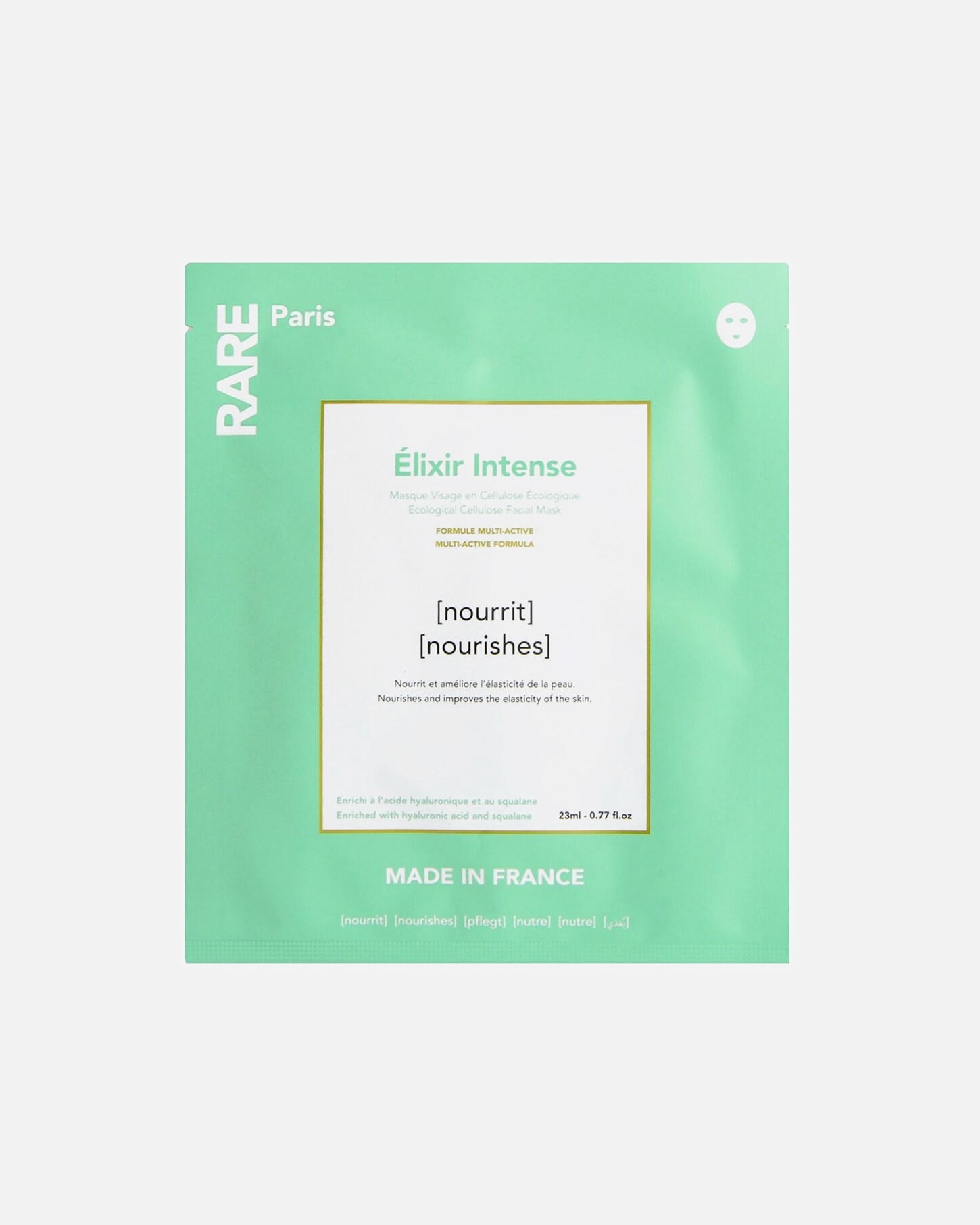 Drėkinamoji veido kaukė UnisexRare ParisElixir Intense Nourishing Face Mask1 vnt.