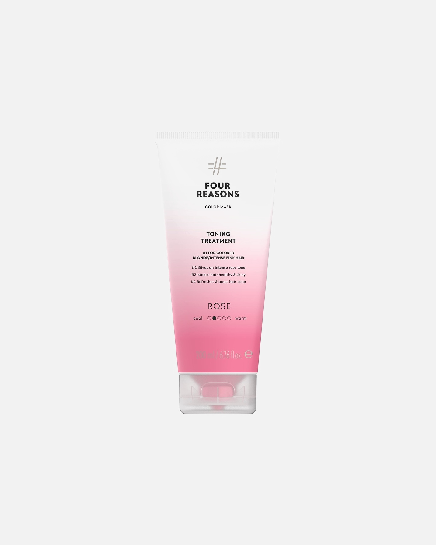 Plaukų kaukė MoterimsFour ReasonsColor MaskToning Treatment Rose200 ml