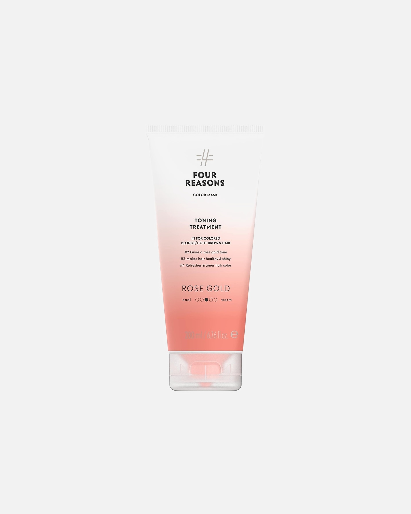Plaukų kaukė MoterimsFour ReasonsColor MaskToning Treatment Rose Gold200 ml