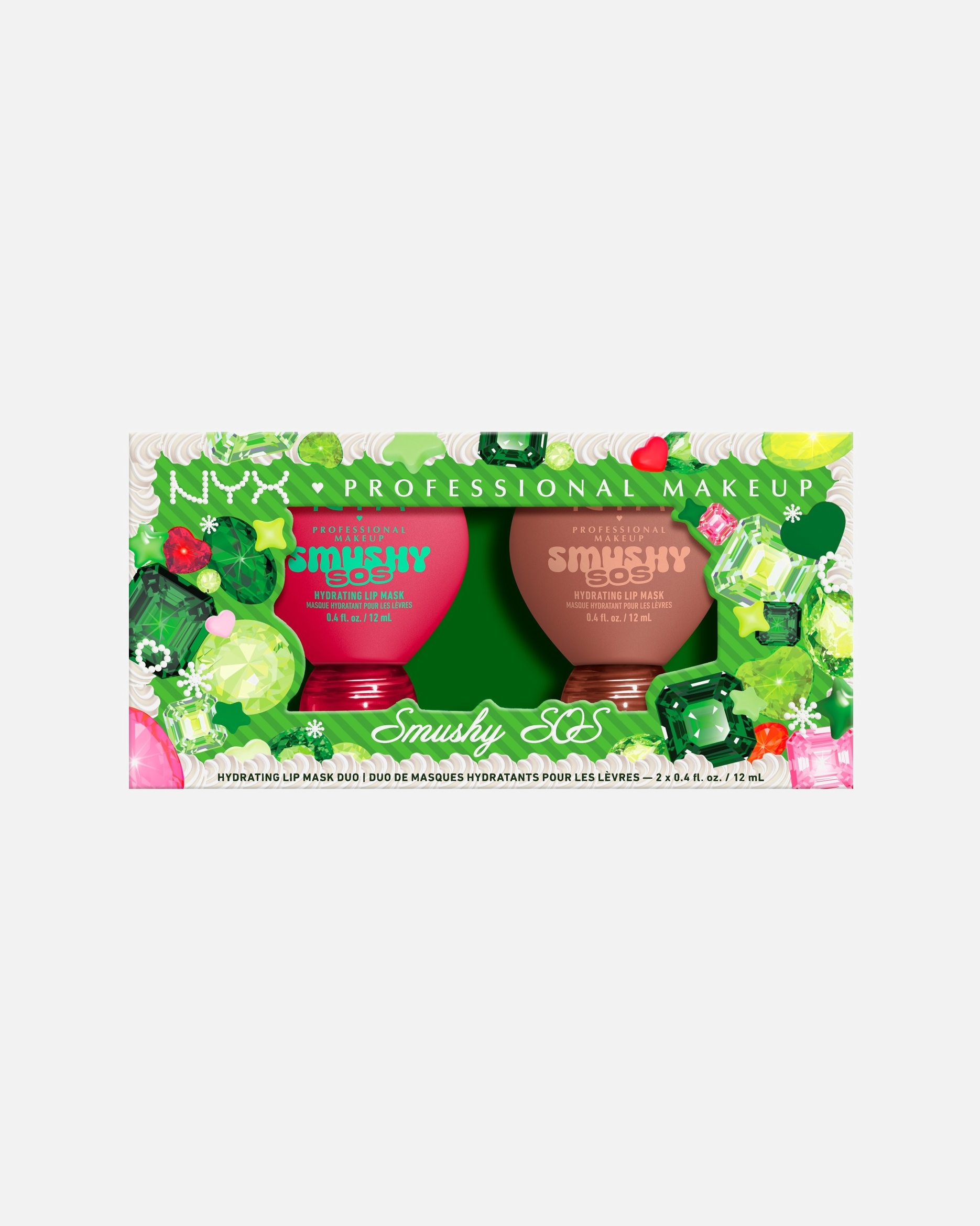 Lūpų makiažo rinkinys UnisexNYX Professional MakeupBLING THE HALLS SMUSHY SOS KIT1 vnt.