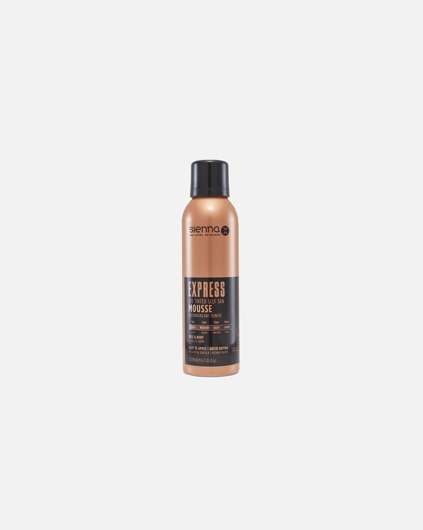Savaiminio įdegio kremas UnisexSienna XExpress Q10 Self Tan Tinted Mousse200 ml