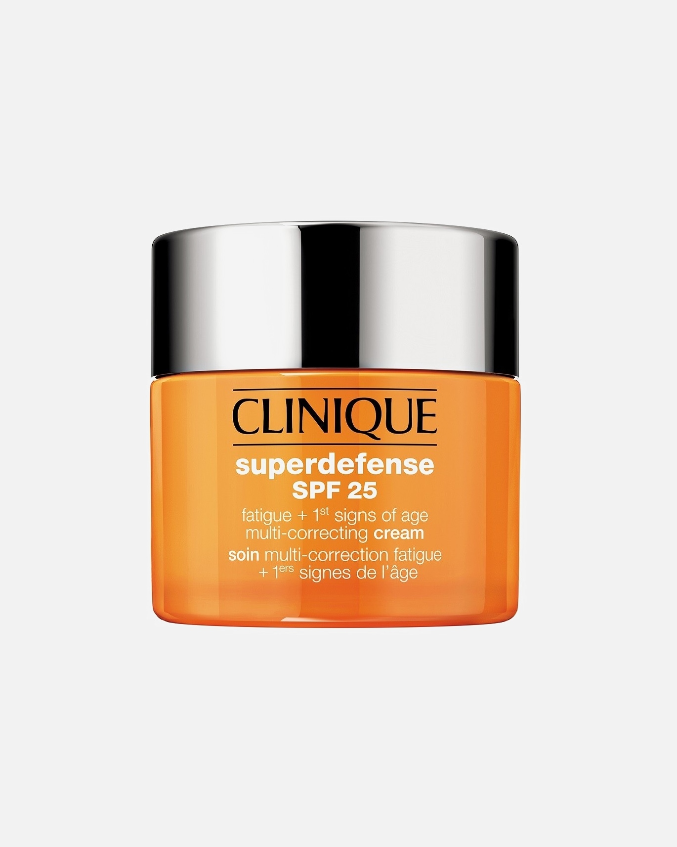 Veido želė UnisexCliniqueSuperdefenseSPF 25 Fatigue + 1st Signs Of Age Multi-Correcting Cream Very Dry/ Dry Combination50 ml