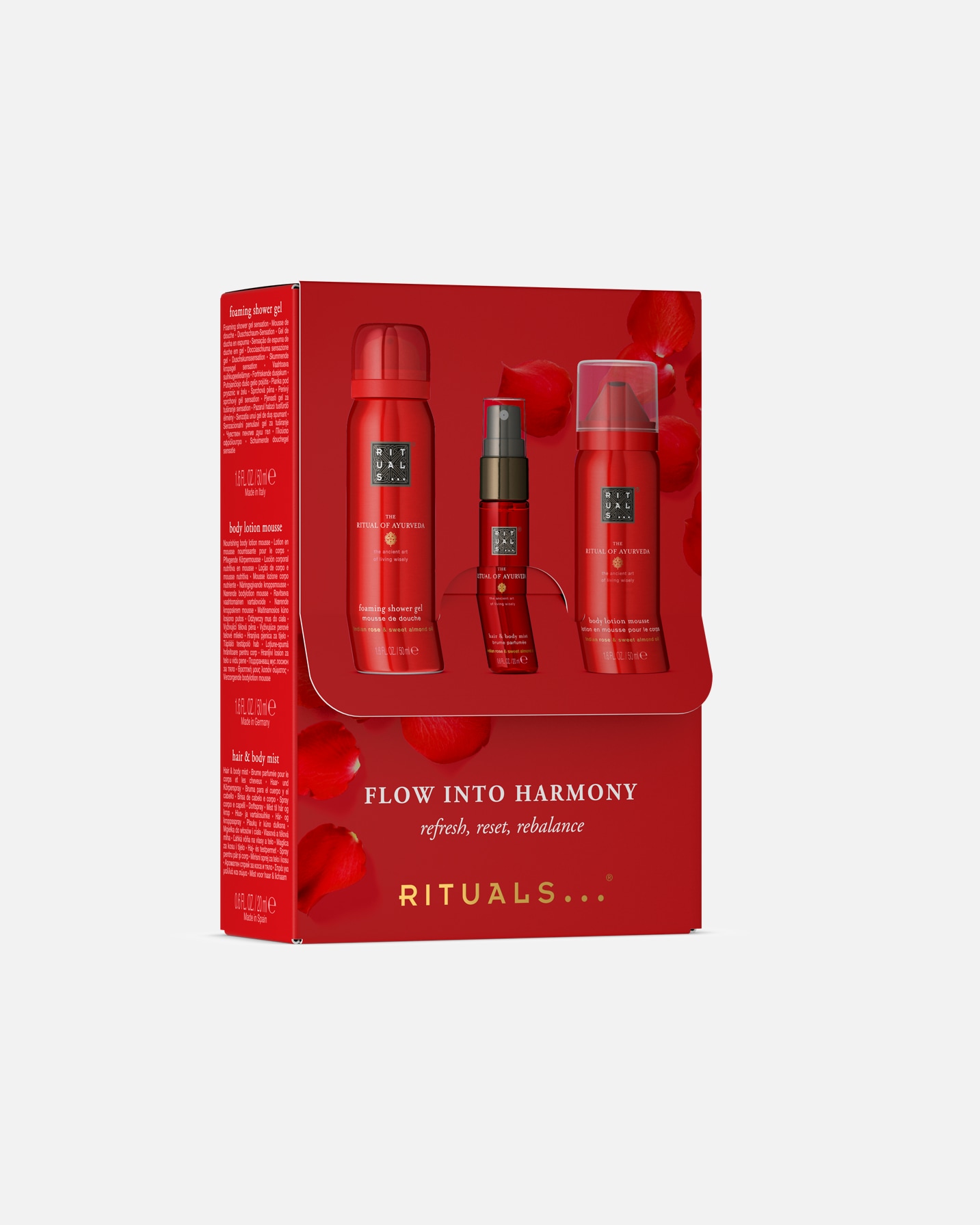 Kūno priežiūros rinkinys UnisexRitualsThe Ritual of AyurvedaBeauty to Go Ayurveda1 vnt.