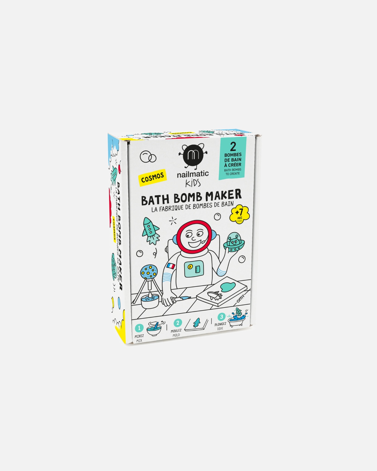 Kūno priežiūros rinkinys UnisexNailmaticCOSMOS Bath Bomb Maker1 vnt.