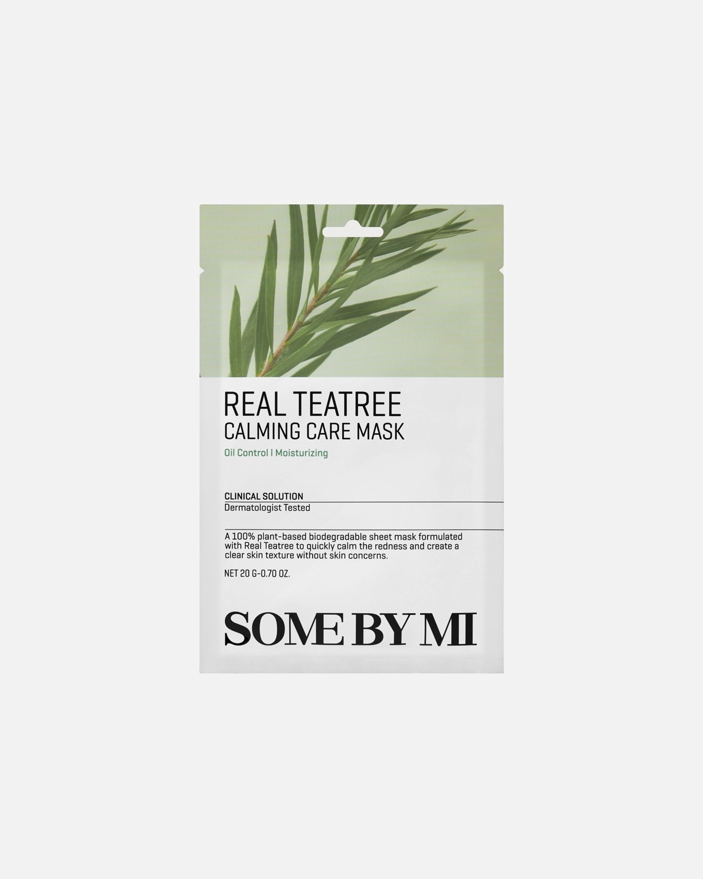 Lakštinė veido kaukė UnisexSOME BY MIReal Teatree Calming Care Mask1 vnt.