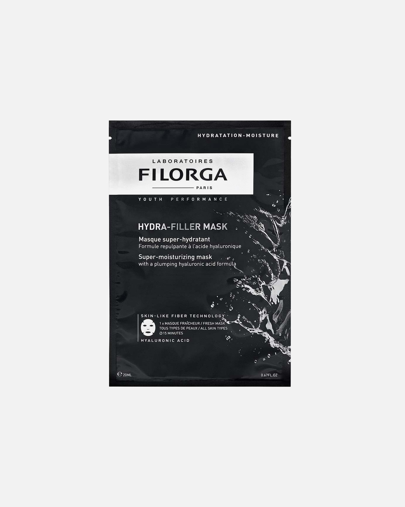 Lakštinė veido kaukė UnisexFilorgaHYDRA HYALHydra-Filler Mask1 vnt.