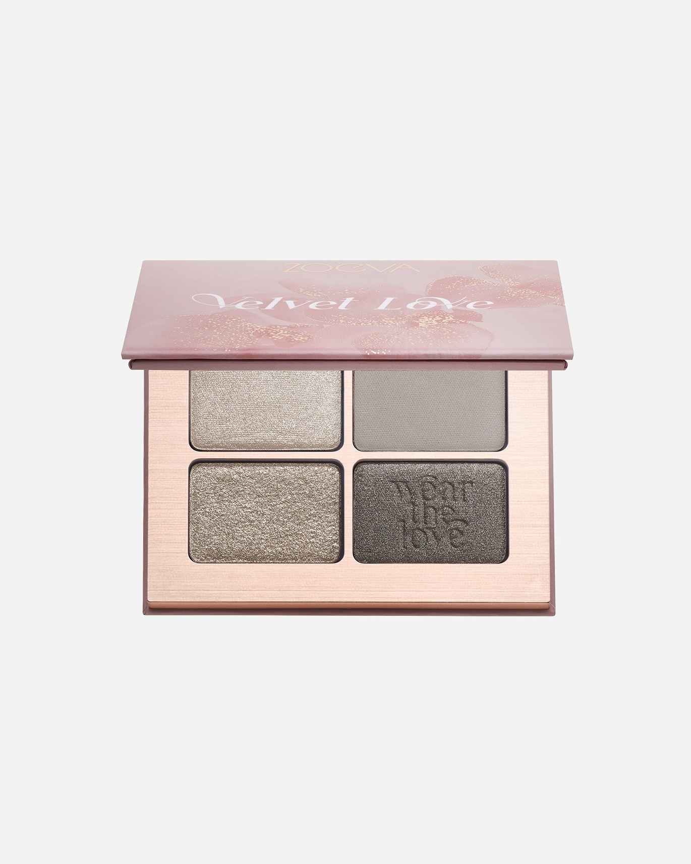 Akių šešėliai, Paletė UnisexZOEVAVelvet Love Eyeshadow Quad PaletteSmoky Sultry Eyes