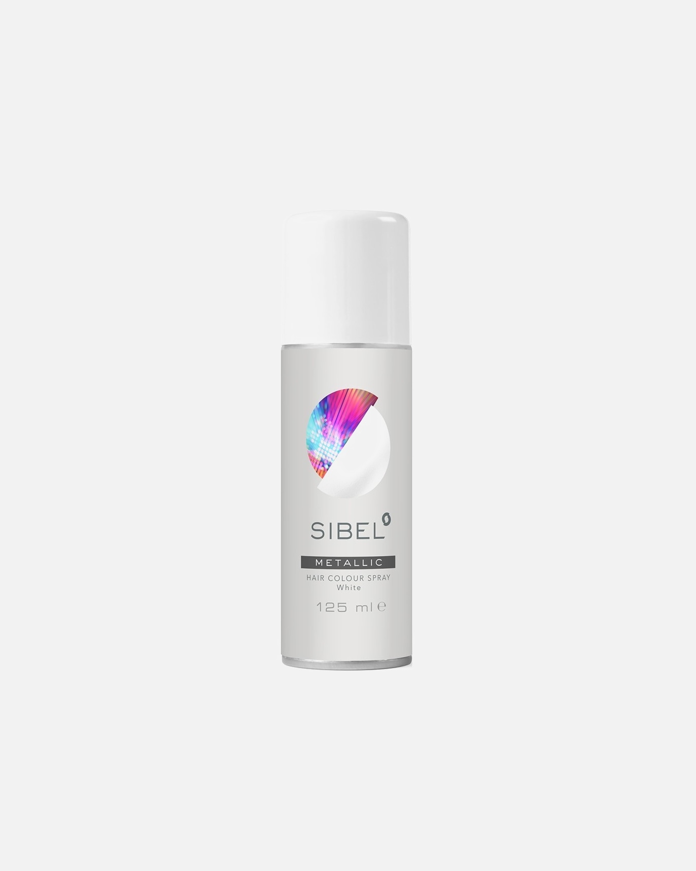 Plaukų lakas UnisexSibelHair Colour Spray Fluo/Metal, White125 ml