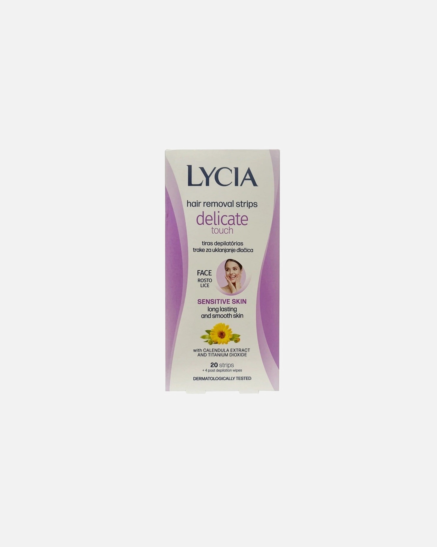 Depiliacija UnisexLyciaHair Removal Strips For Face20 vnt.