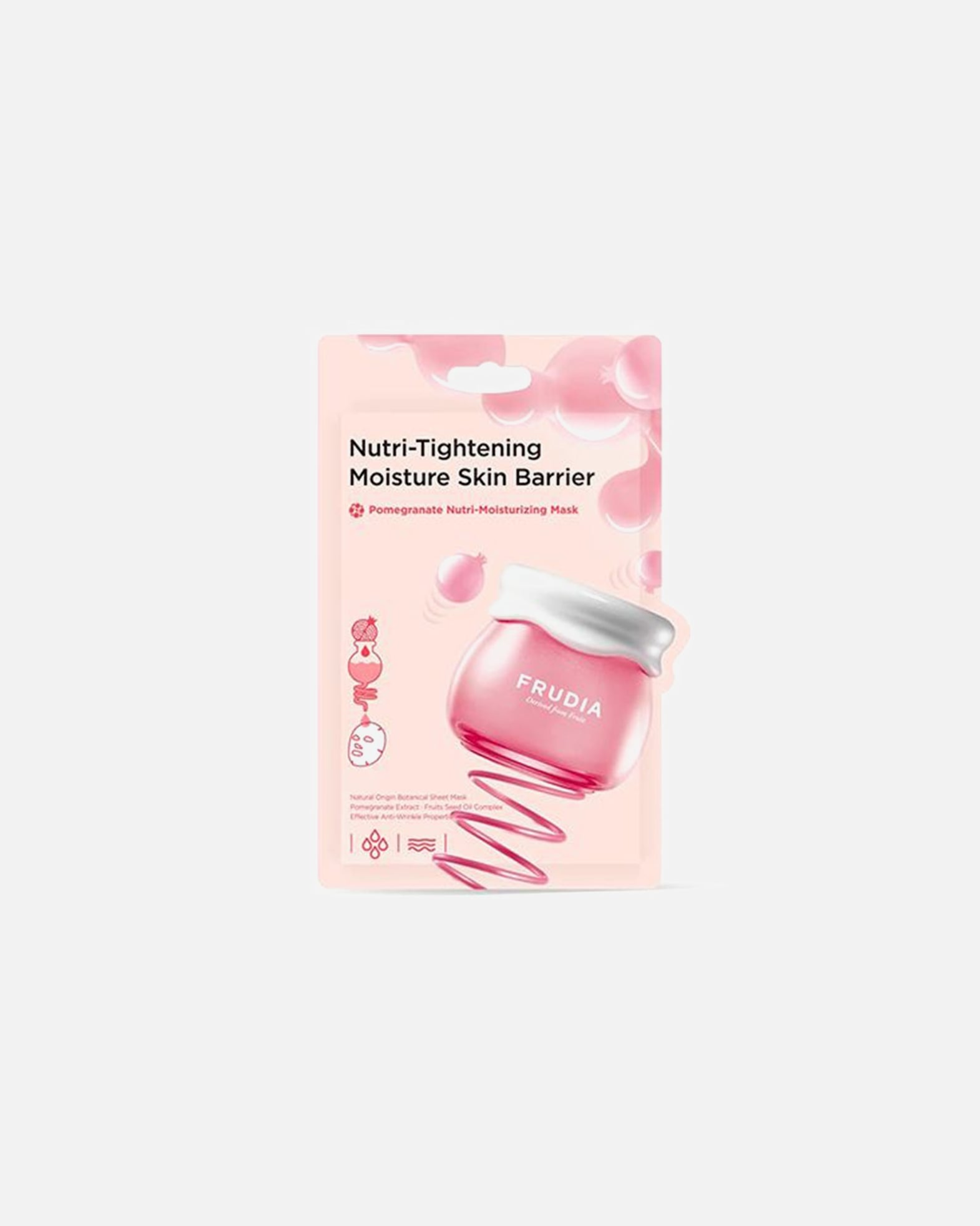 Lakštinė veido kaukė UnisexFrudiaPomegranate Nutri-Moisturizing Mask1 vnt.