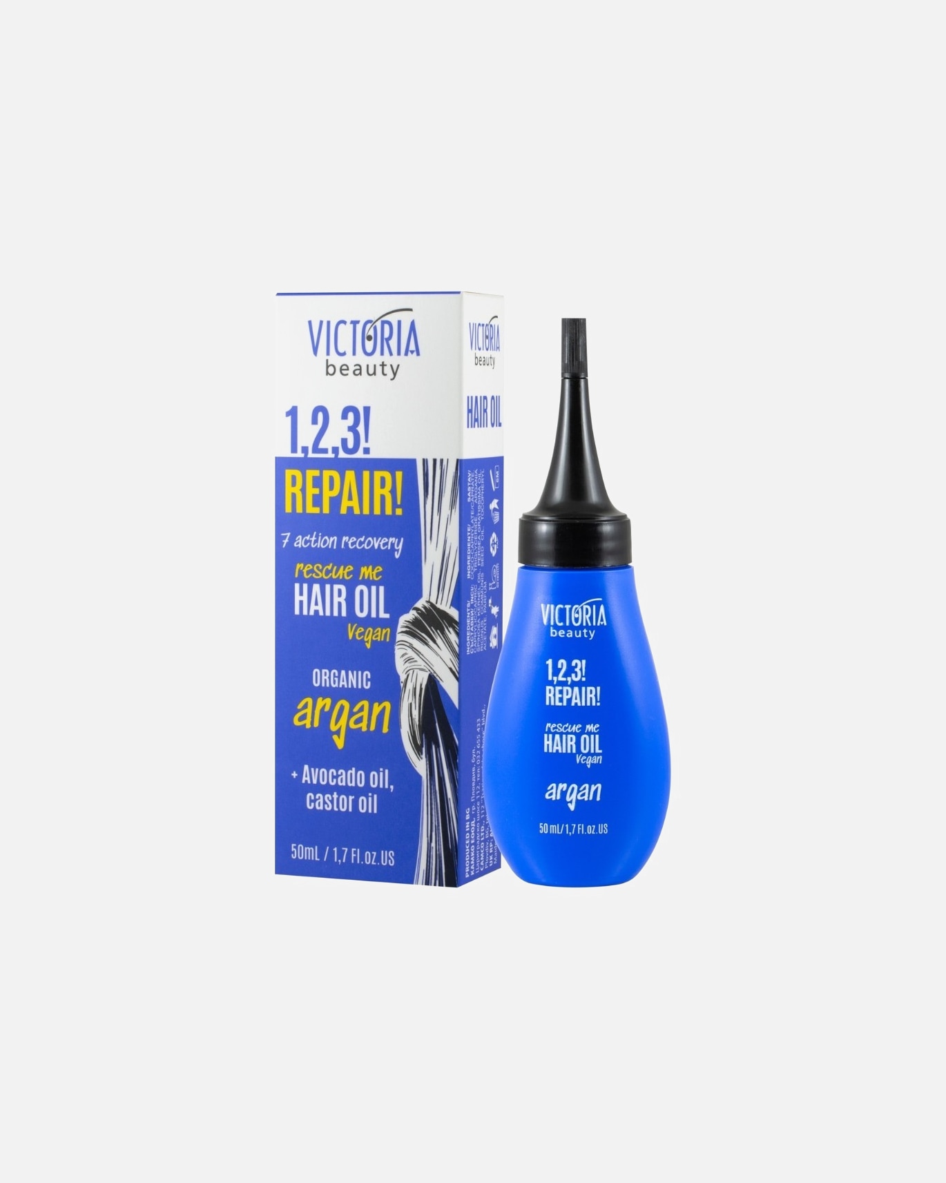 Plaukų fluidas UnisexVICTORIA BEAUTYDefault Brand Line1,2,3! Repair! Oil for Damaged Hair50 ml