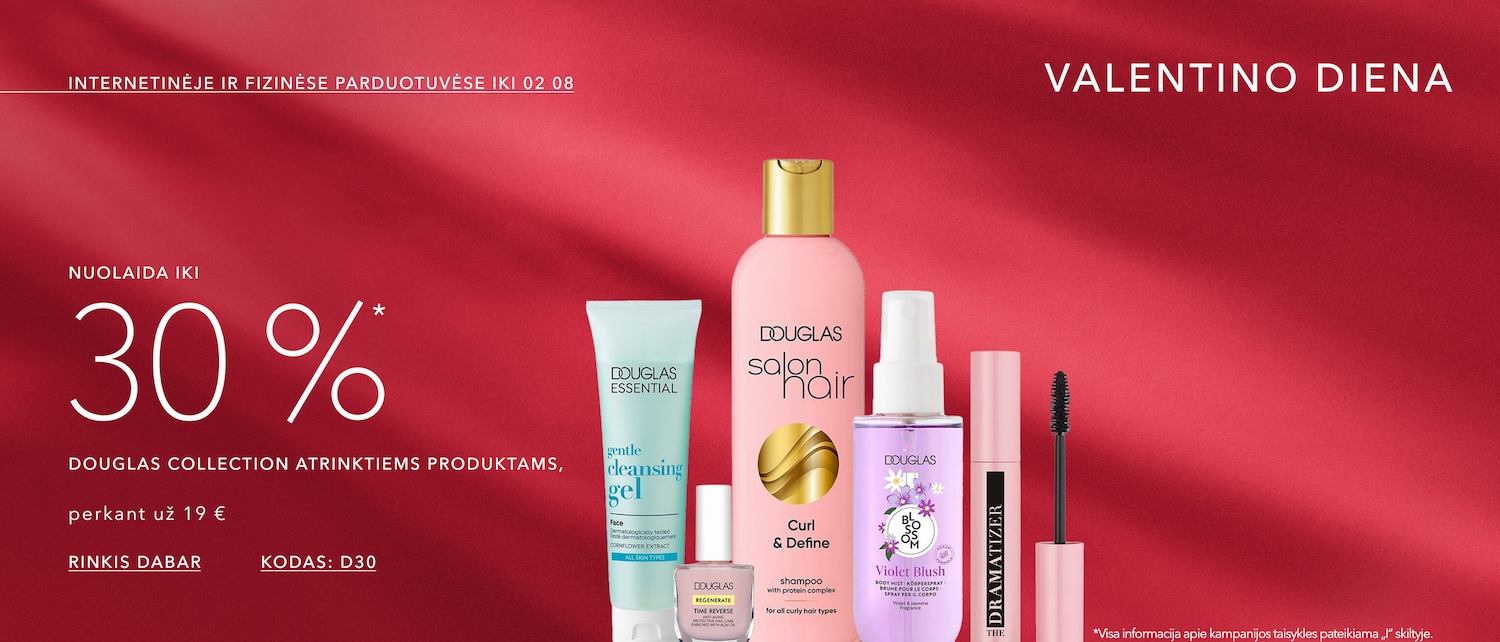 iki 02 08 iki 30% Douglas Collection, perkant už 19 €