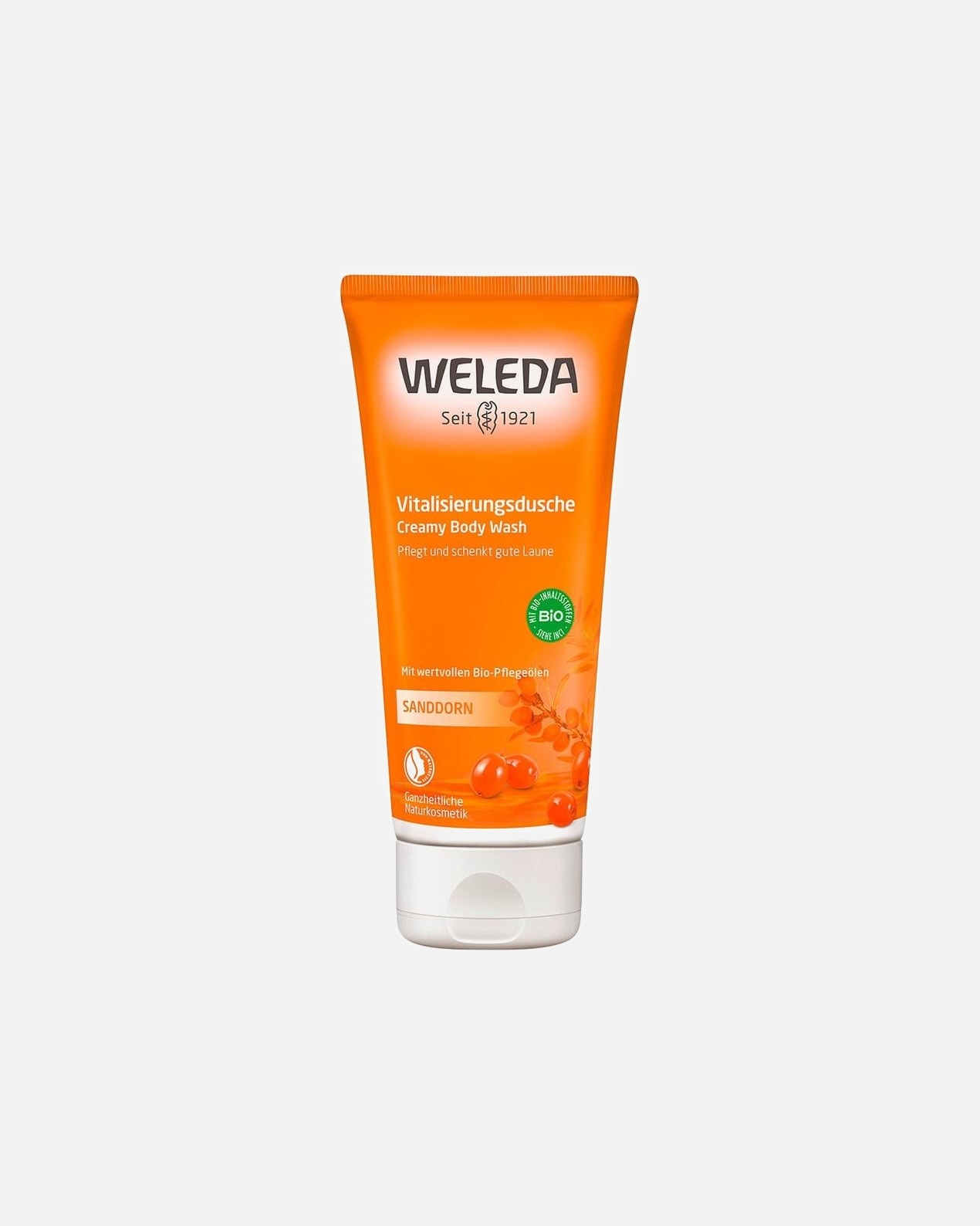 Kūno prausimosi želė UnisexWeledaSanddornSea Buckthorn Creamy Body Wash200 ml