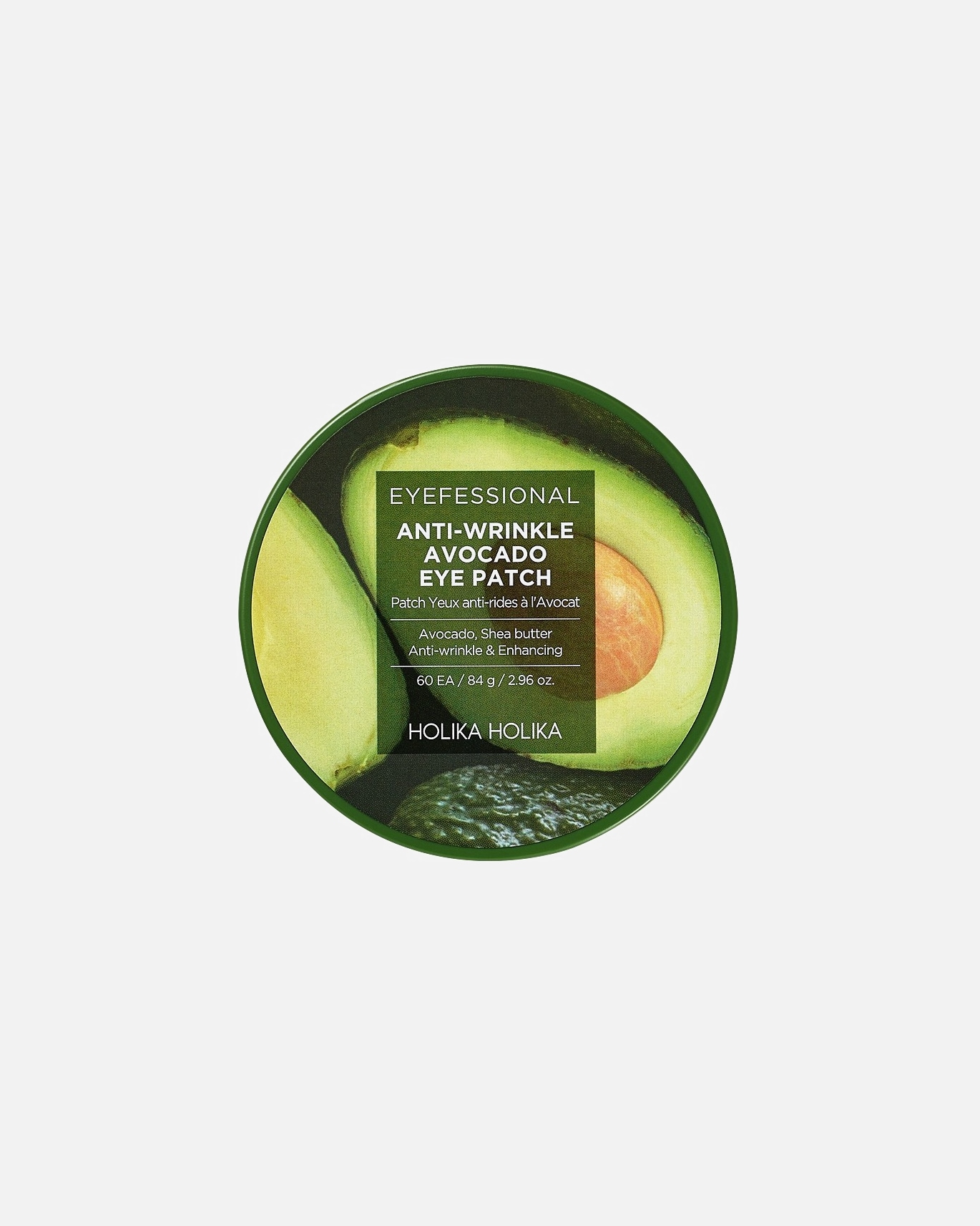 Paakių kaukė UnisexHolika HolikaEyefessional Anti-Wrinkle Avocado Eye Patch1 x 60 vnt.