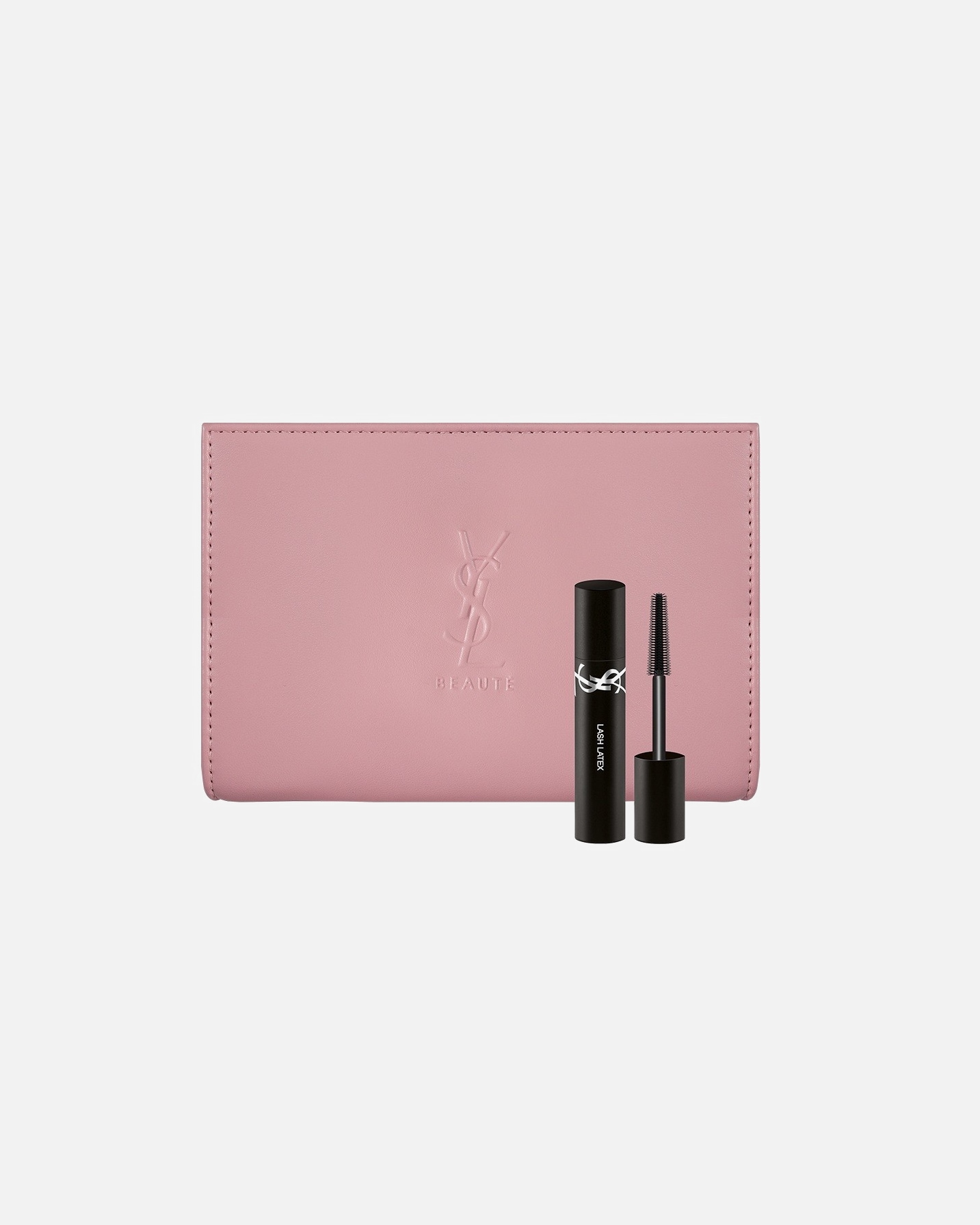 Perkant YVES SAINT LAURENT produktų už 109 € ir daugiau - DOVANA YVES SAINT LAURENT kosmetinė ir miniatiūrinis blakstienų tušas LASH LATEX (2 ml).