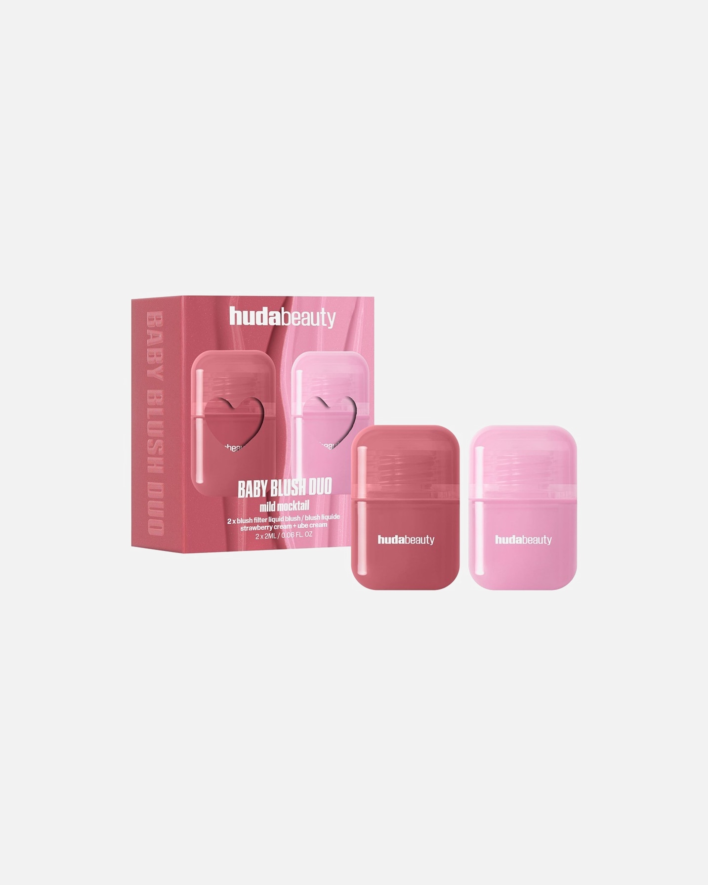 Veido makiažo rinkinys UnisexHUDA BEAUTYBaby Blush Duo Mild Mocktail1 vnt.