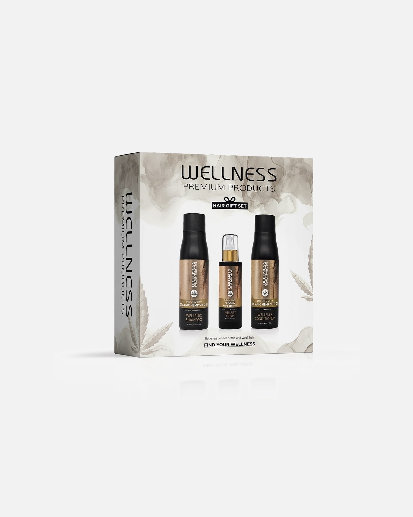 Plaukų priežiūros rinkinys UnisexWellnessWellplex Shampoo, Conditioner & Serum Trio1 vnt.