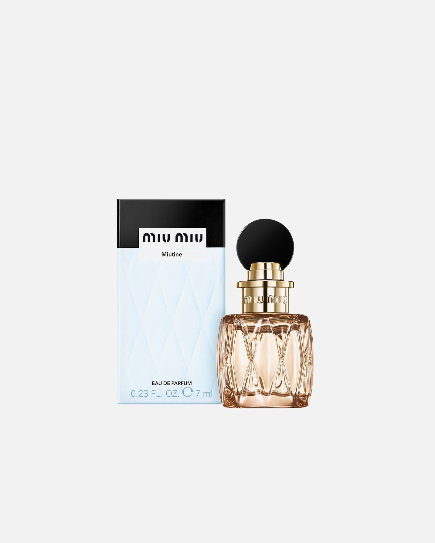 Perkant MIU MIU 50 ml ar didesnės talpos aromatą - DOVANA MIU MIU MIUTINE EDP aromatas (7 ml).