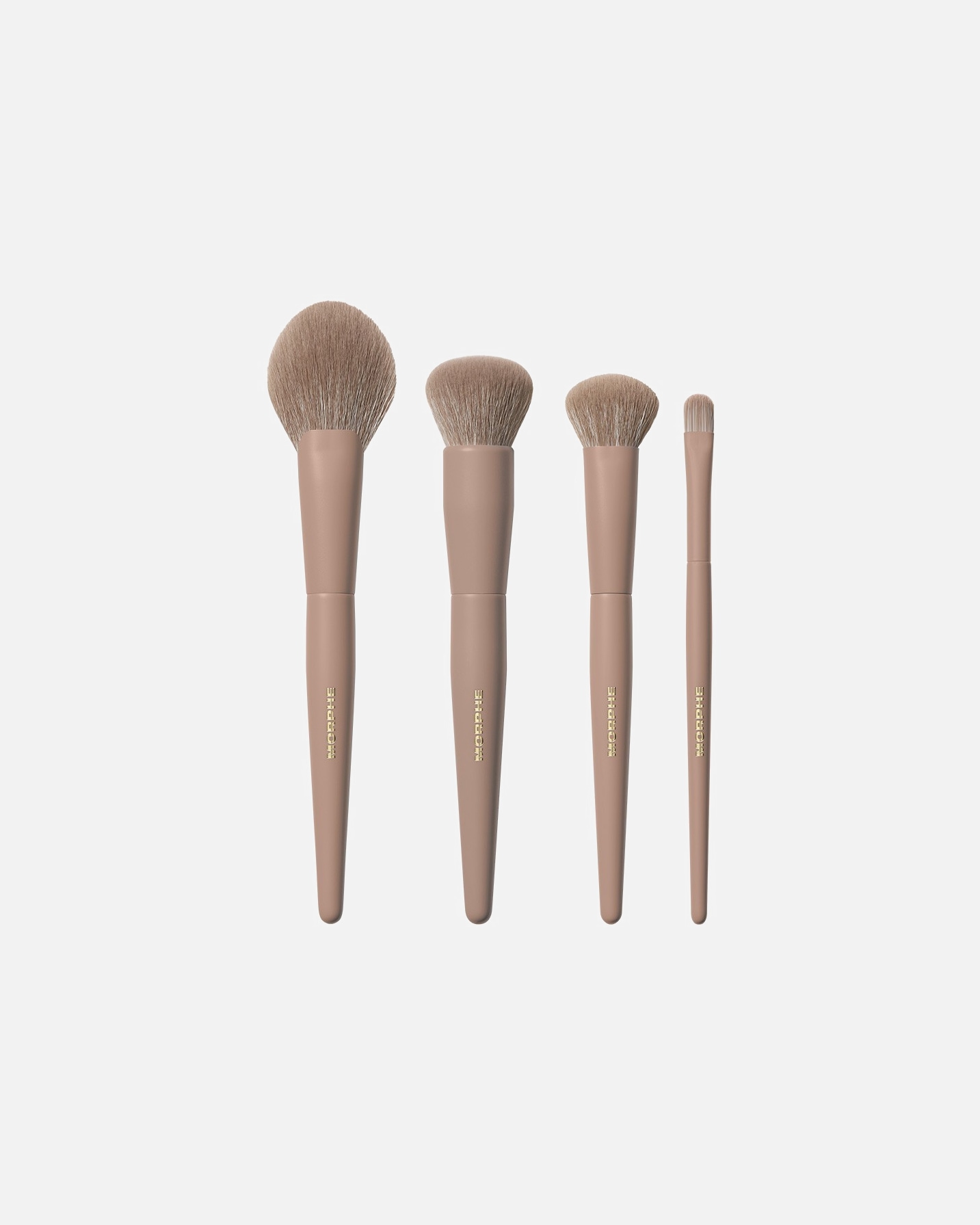 Makiažo aksesuaras UnisexMorpheICED MOCHA 4-PIECE FACE BRUSH SET1 vnt.
