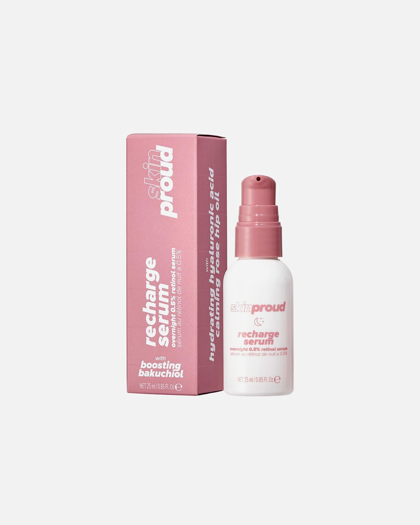 Serumas su hialurono rūgštimi UnisexSkin ProudRecharge Serum - Overnight Retinol Serum25 ml