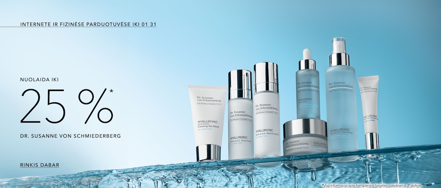 Internete ir fizinese parduotuvese iki 01 31 nuolaida iki 25% Dr. Susanne Von Schmiedrerberg