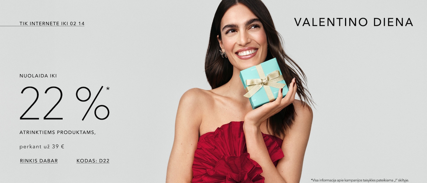 Iki 22%* nuolaida atrinktiems produktams, perkant už 39 € kodas: D22