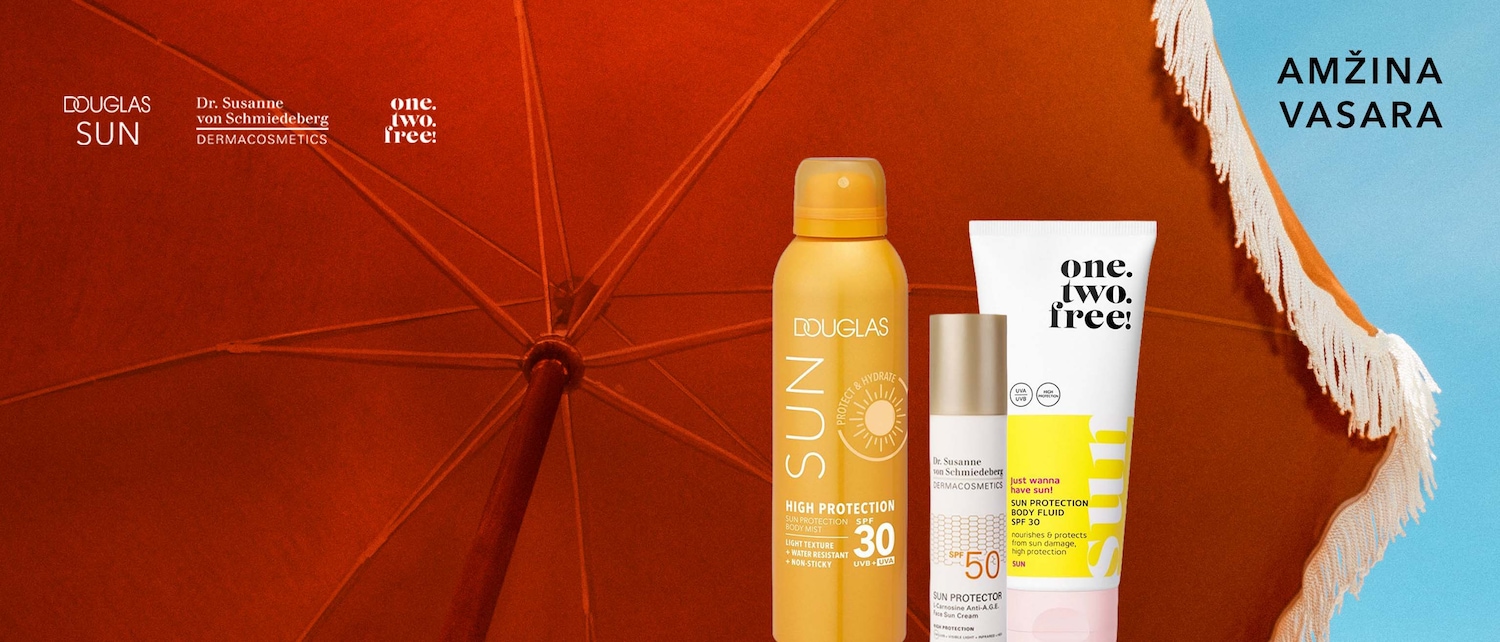 -25%* atrinktiems saulės priežiūros produktams, perkant už 19 € kodas sun