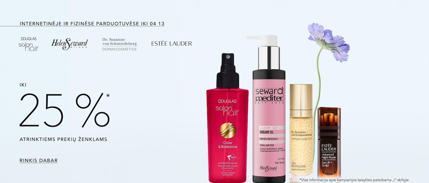 Iki 25 % Atrinktiems prekių ženklams