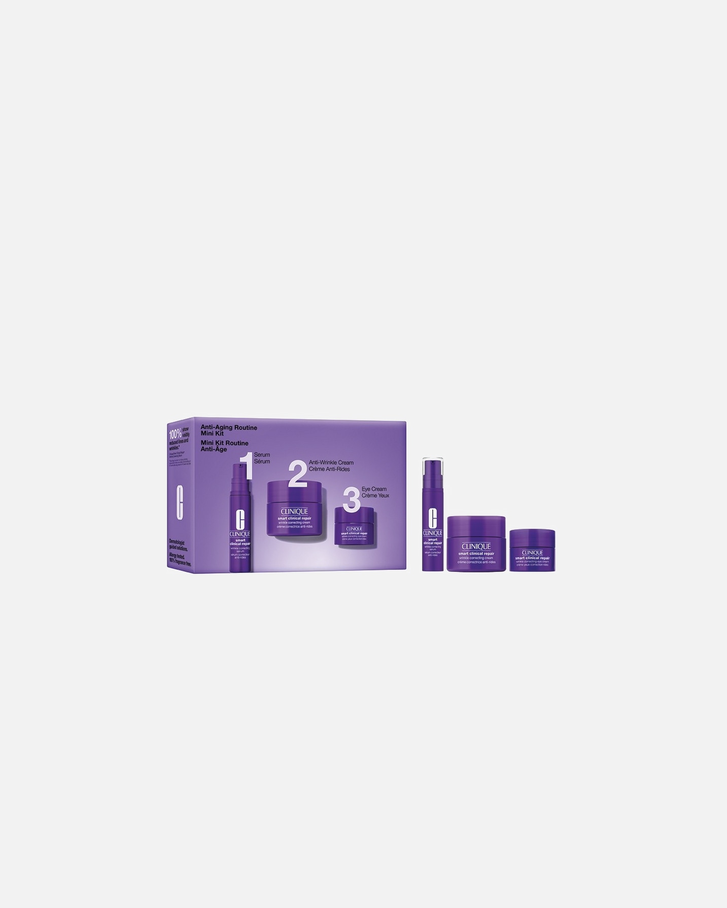 Veido priežiūros rinkinys UnisexCliniqueAnti-Aging Routine Mini Kit1 vnt.