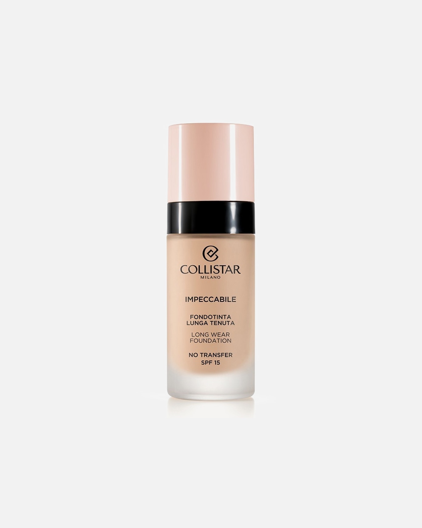 Makiažo pagrindas UnisexCollistarImpeccabile Long Wear Foundation No transfer - SPF 15Nr. 2R Beige Rosato