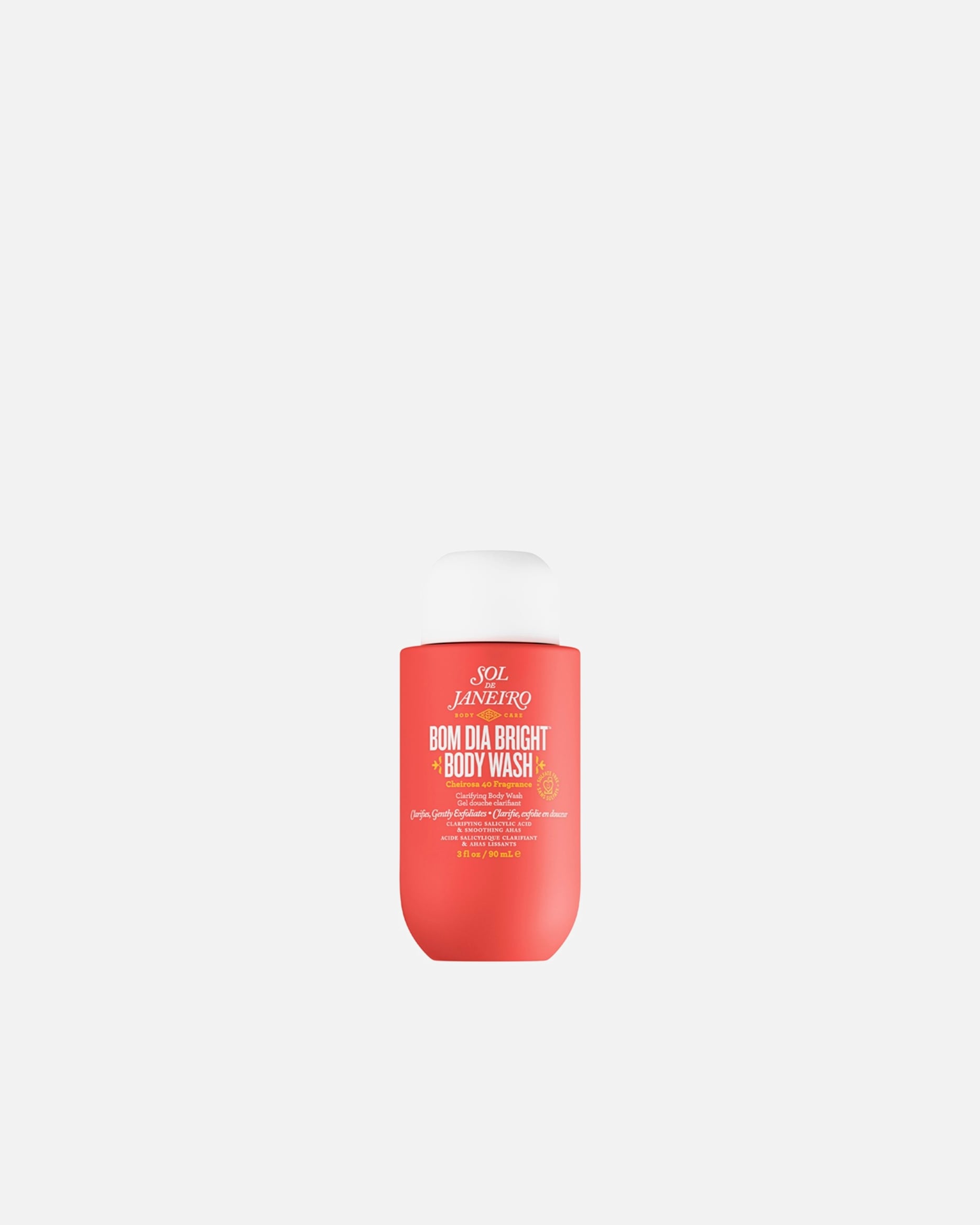 Kūno prausimosi želė MoterimsSol de JaneiroBom DiaBright™ Clarifying AHA BHA Body Wash90 ml
