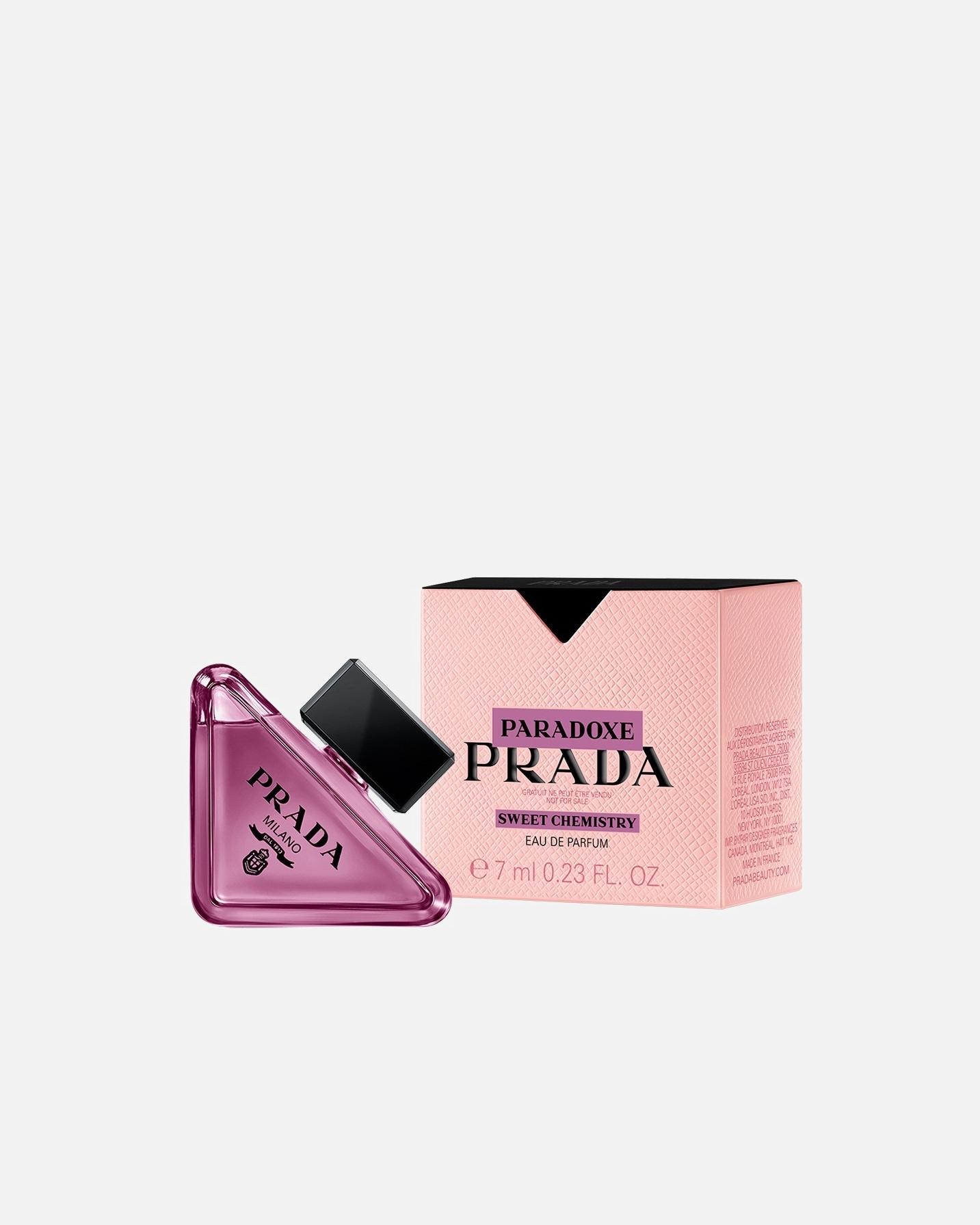 Įsigijusiems PRADA priemonių už 110 € ar daugiau – DOVANA PRADA PARADOXE SWEET CHEMISTRY kvepalai (7 ml).