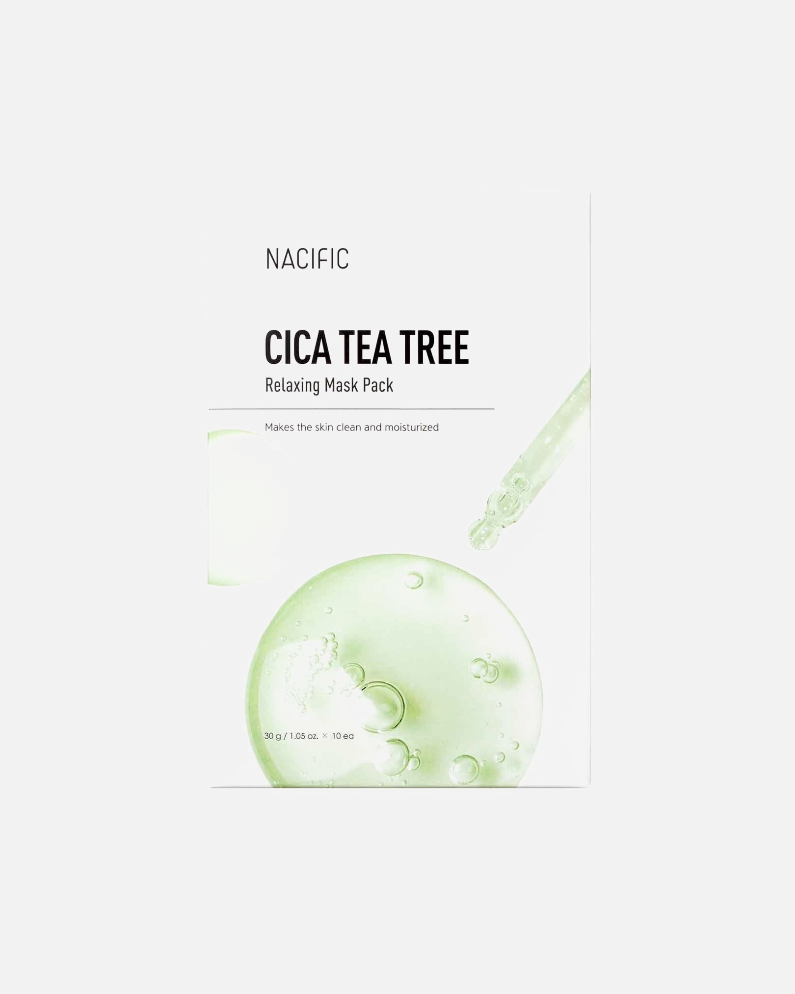 Lakštinė veido kaukė UnisexNacificCica Tea Tree Relaxing Mask1 vnt.