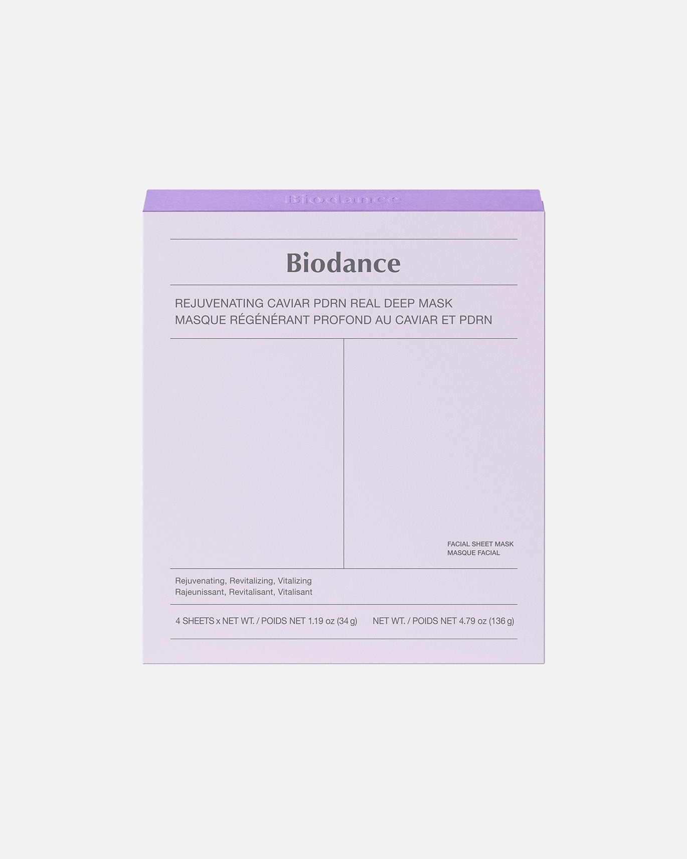 Veido kaukė nuo raukšlių UnisexBiodanceDefault Brand LineRejuvenating Caviar PDRN Real Deep Mask1 vnt.