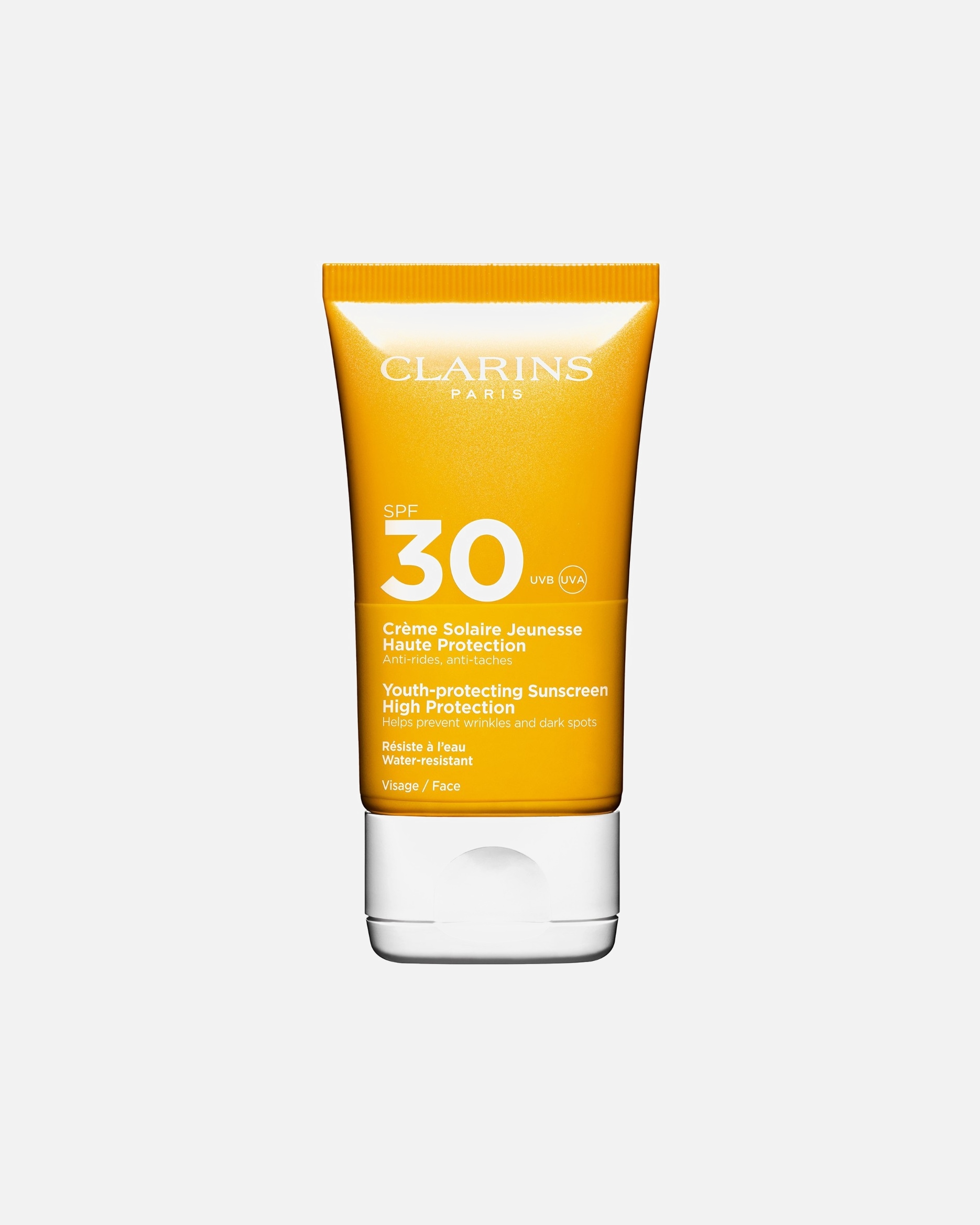 Kremas nuo saulės UnisexClarinsYOUTH-PROTECTING FACE SUNSCREEN SPF3050 ml
