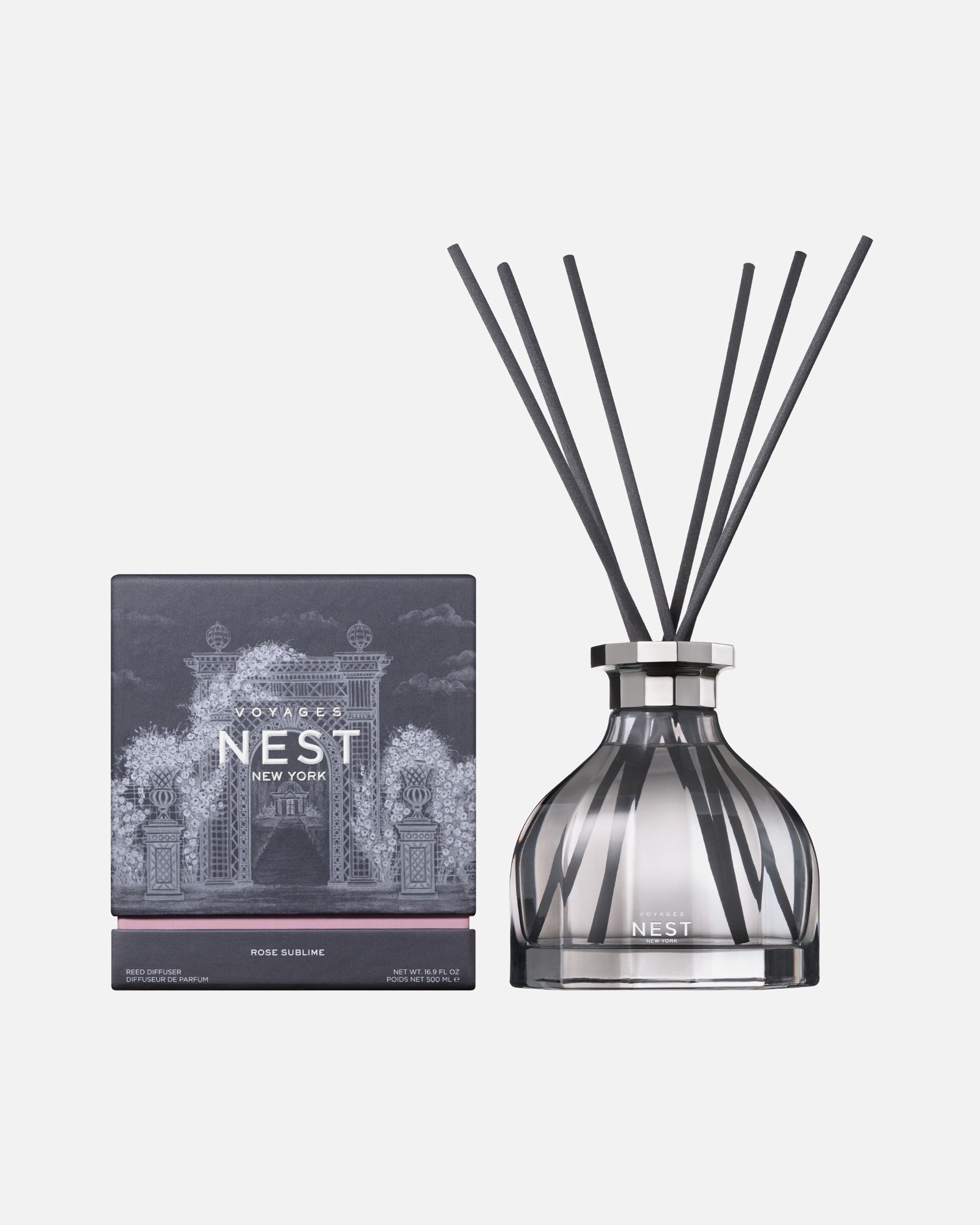 Namų kvapas UnisexNEST NEW YORKDefault Brand LineVoyages Rose Sublime Reed Diffuser500 ml