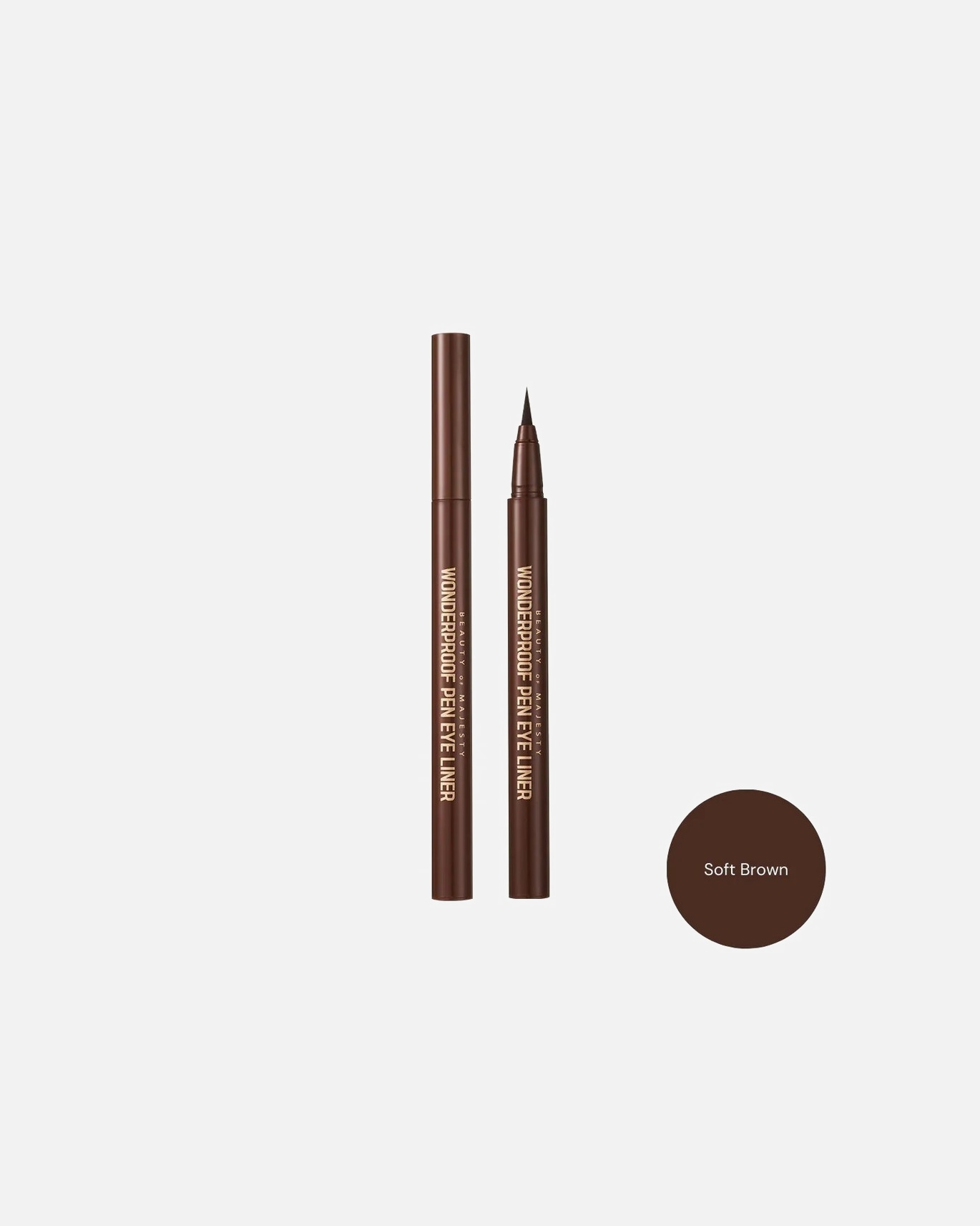 Akių apvadas MoterimsBOMBOM WONDERPROOF PEN EYE LINERSoft Brown